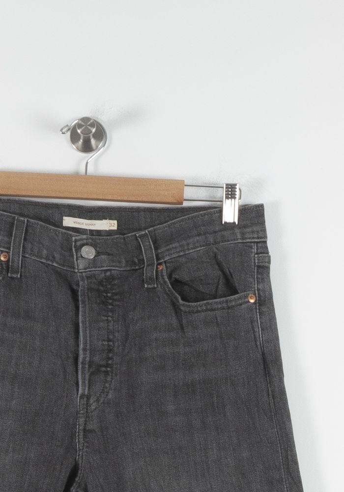 Cropped slim jeans with studs LEVI'S - Seconde main Grey