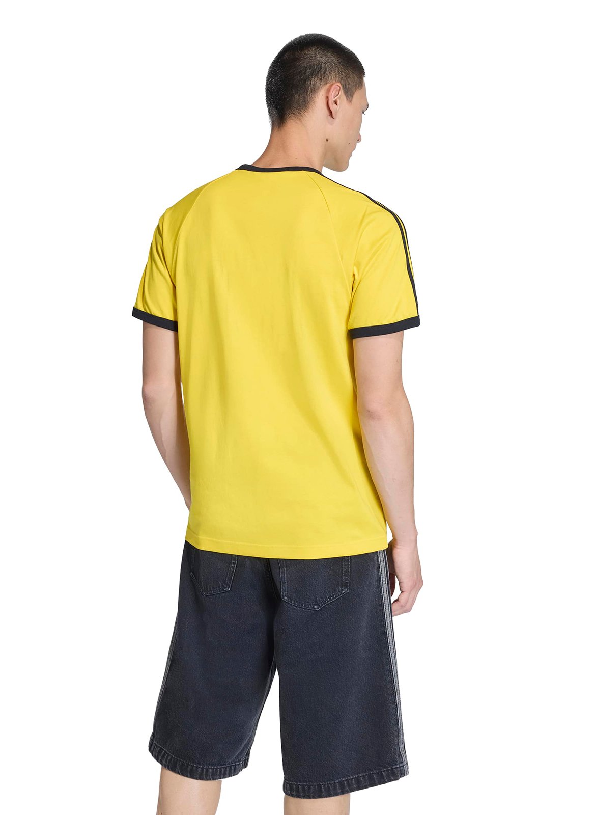 Recht, katoenen T-shirt met ronde hals ADIDAS Geel