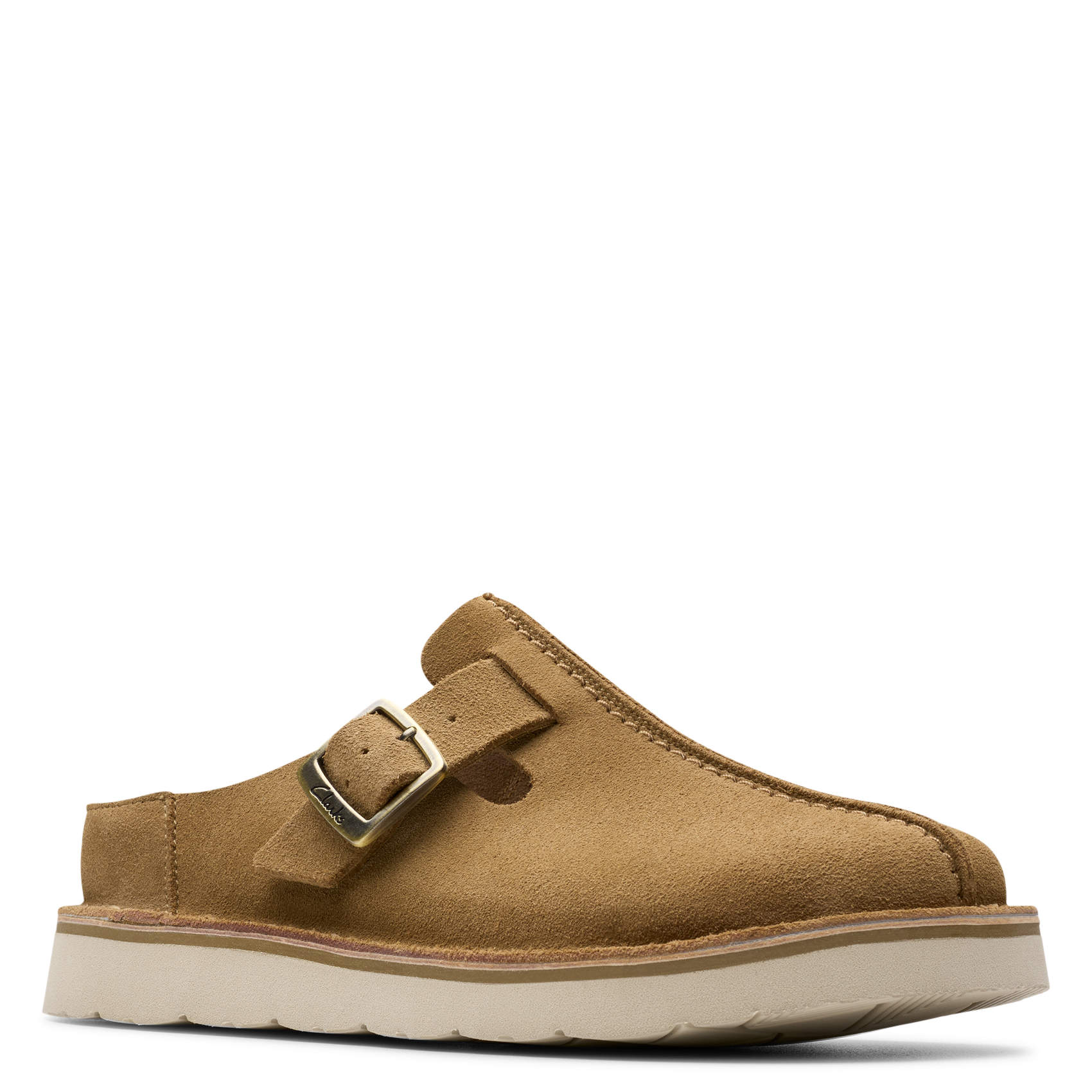 Leather mules CLARKS Brown