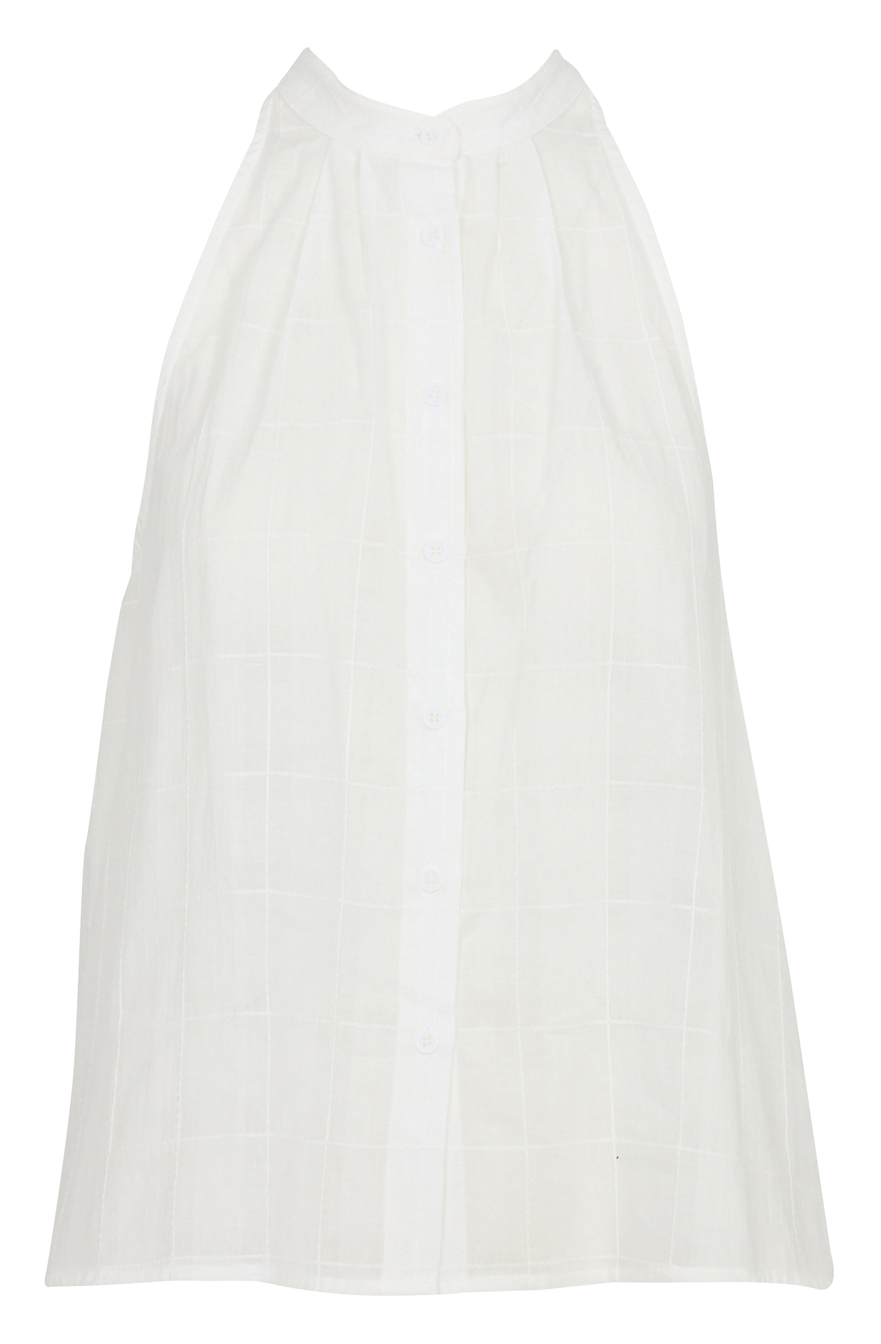 Top col rond en coton  SEE U SOON Blanc