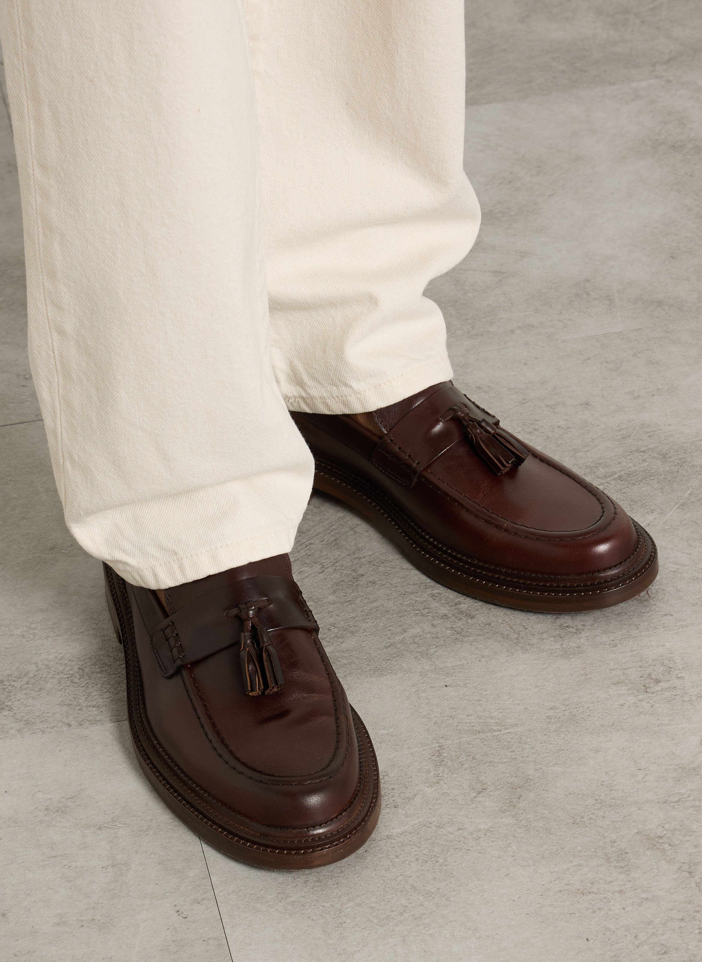 Mocassins en cuir BOBBIES Marron