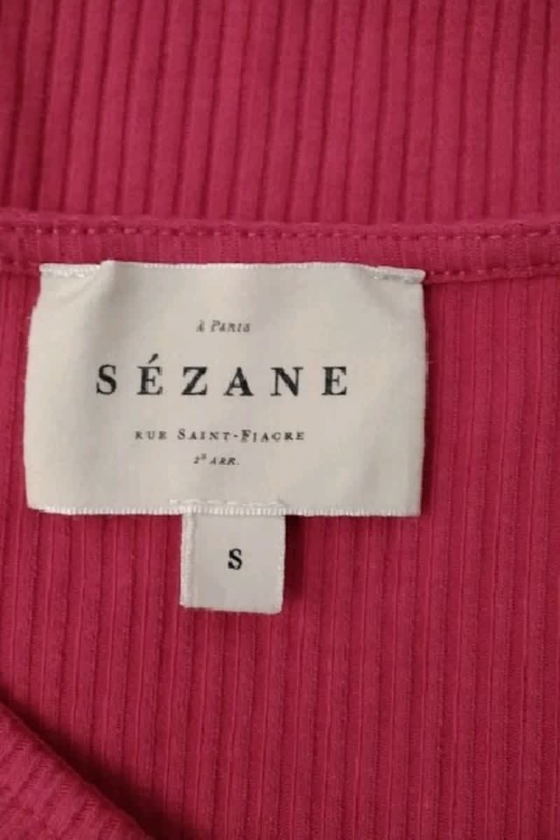 Azawood sleeveless top SEZANE - Seconde main Pink