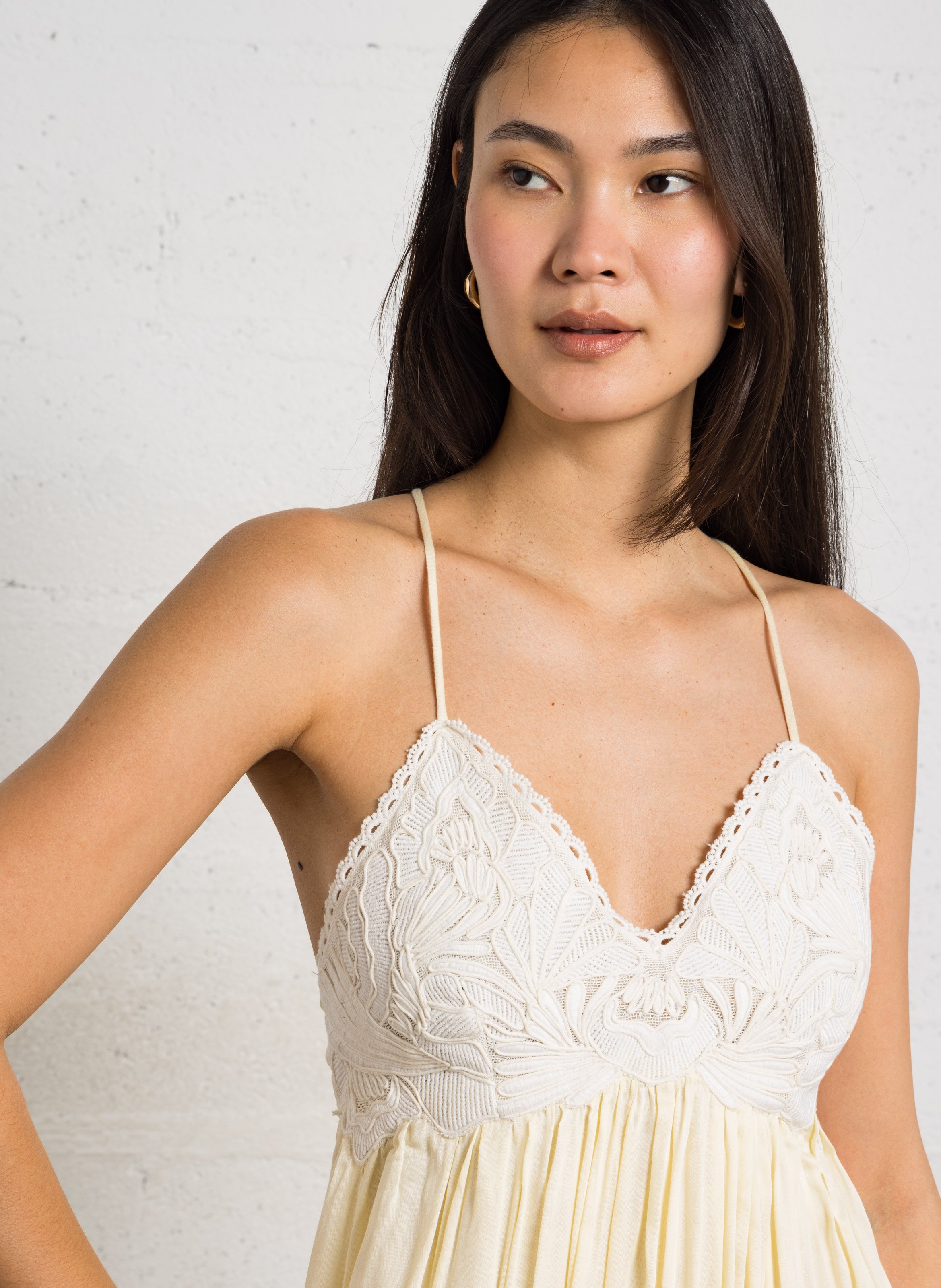 Robe longue évasée LOUISE MISHA Beige