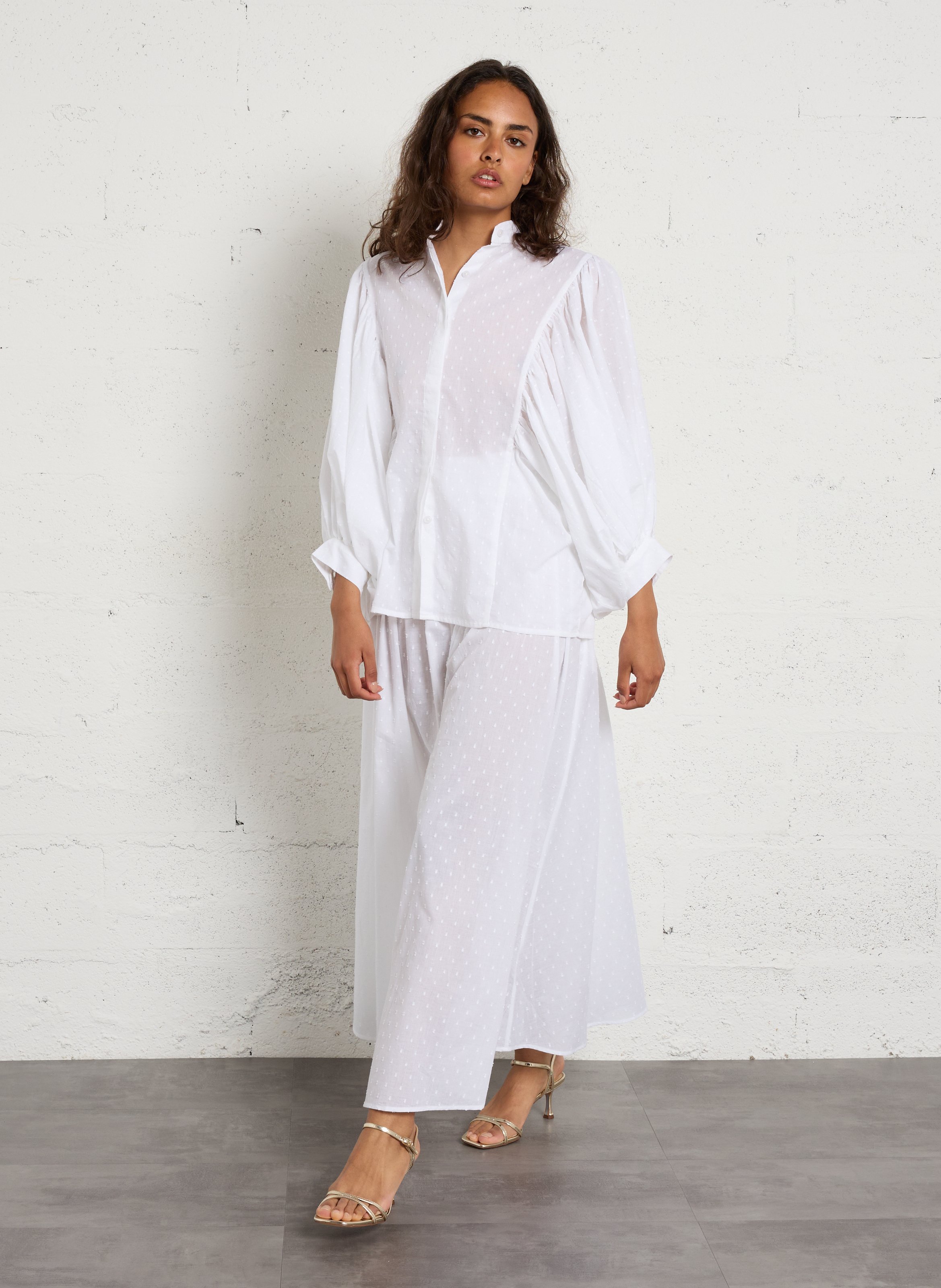 Hoge sandalen met gelakt effect SAM EDELMAN Beige