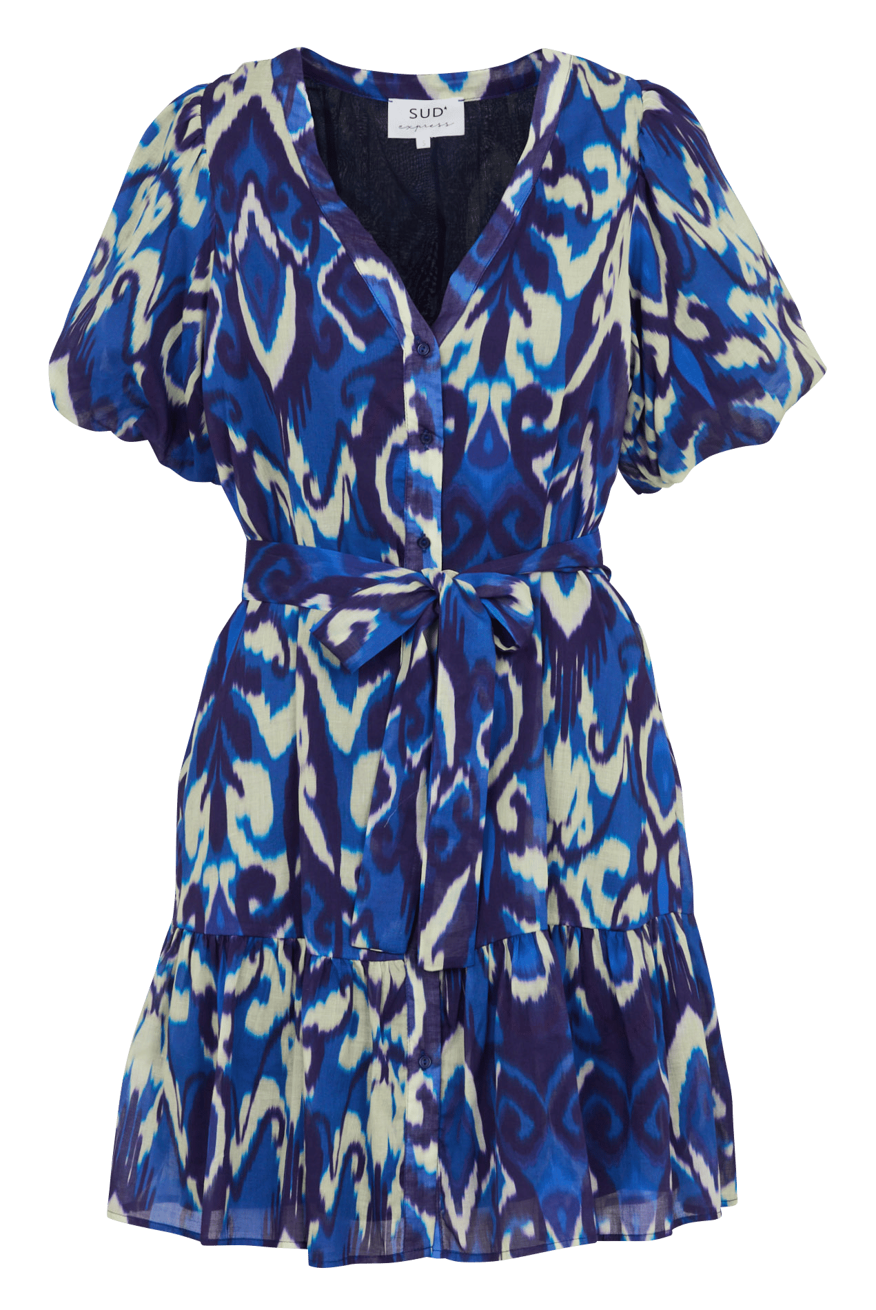 Bedrucktes Kleid SUD EXPRESS Blau