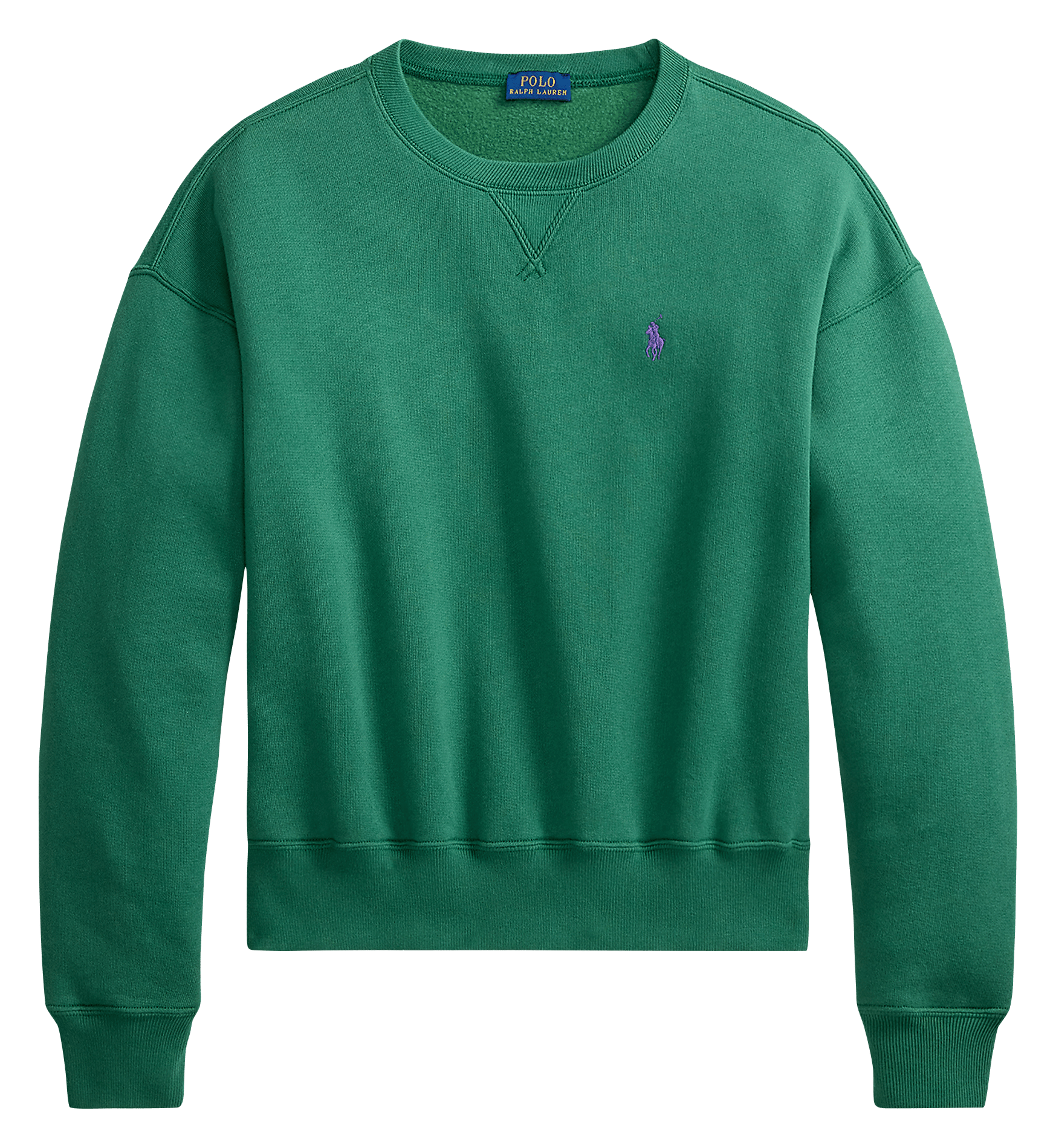 Cotton-mix round-neck sweatshirt POLO RALPH LAUREN Green