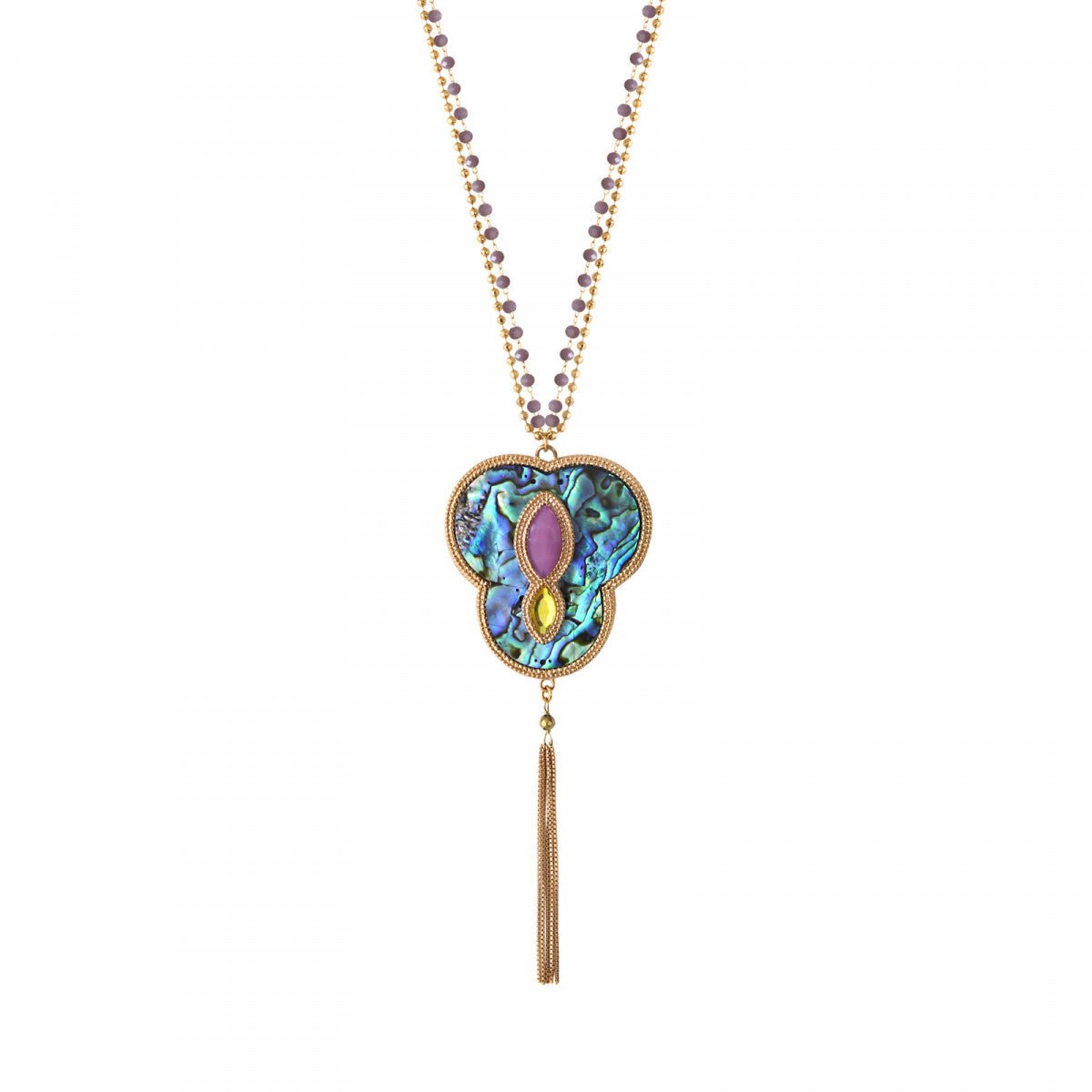Collier sautoir SATELLITE PARIS Bleu