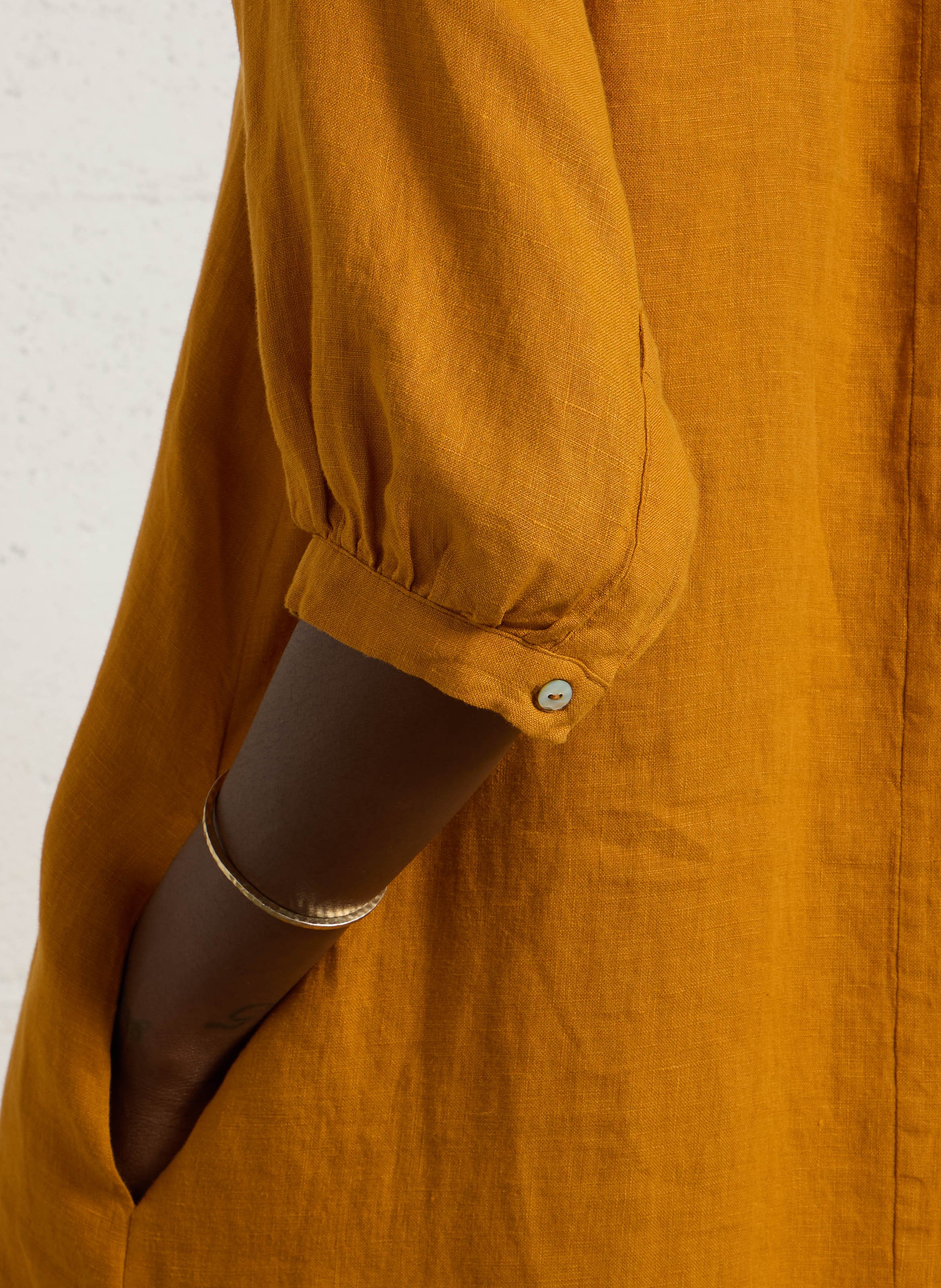 Long linen dress MAISON 123 Golden