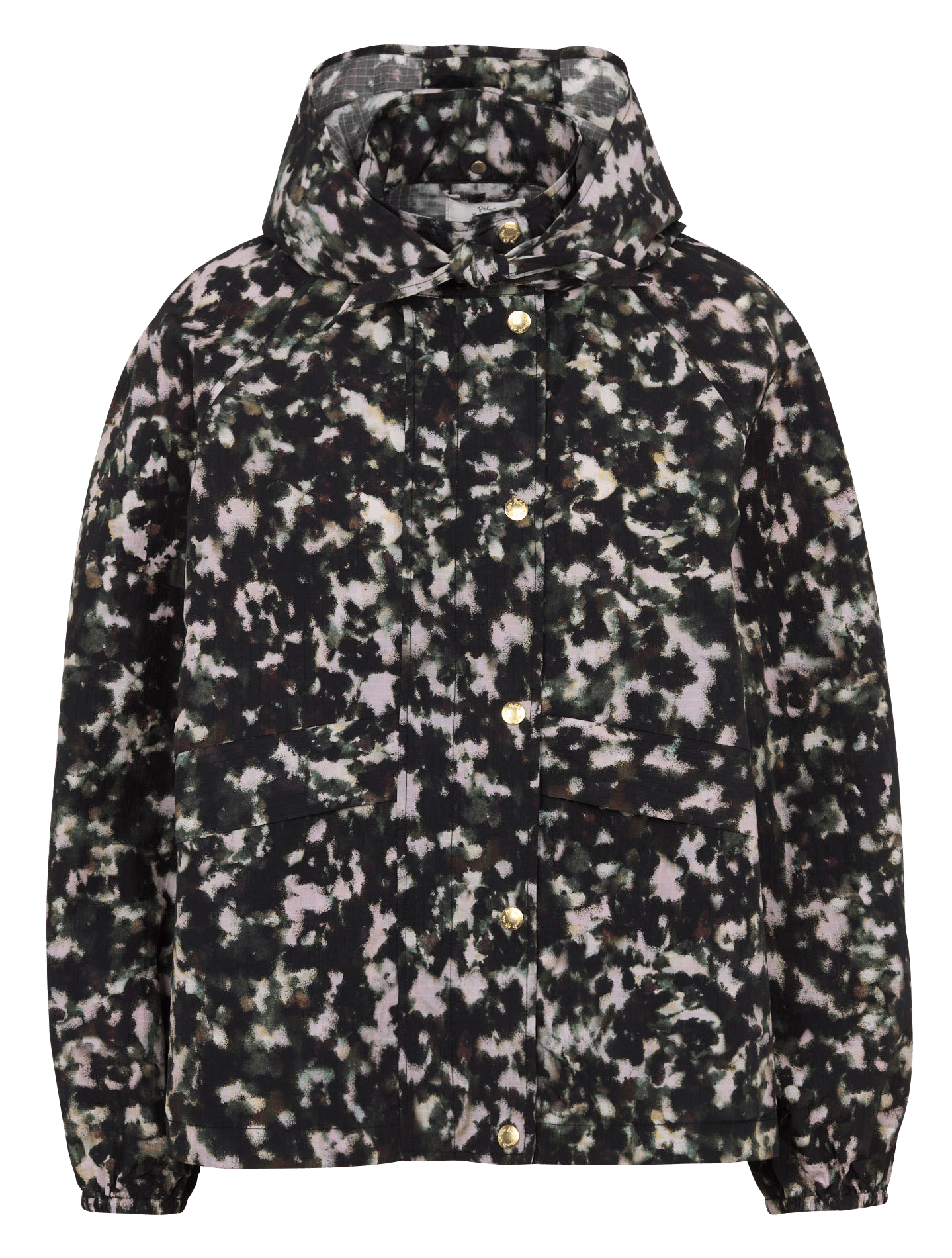 Parka mit hohem Kragen und Print DES PETITS HAUTS Mehrfarbig