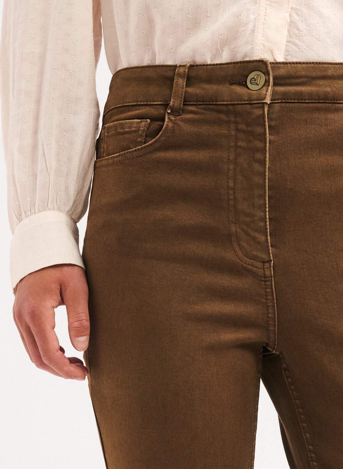 5-pocket slim-fit jeans PABLO Brown