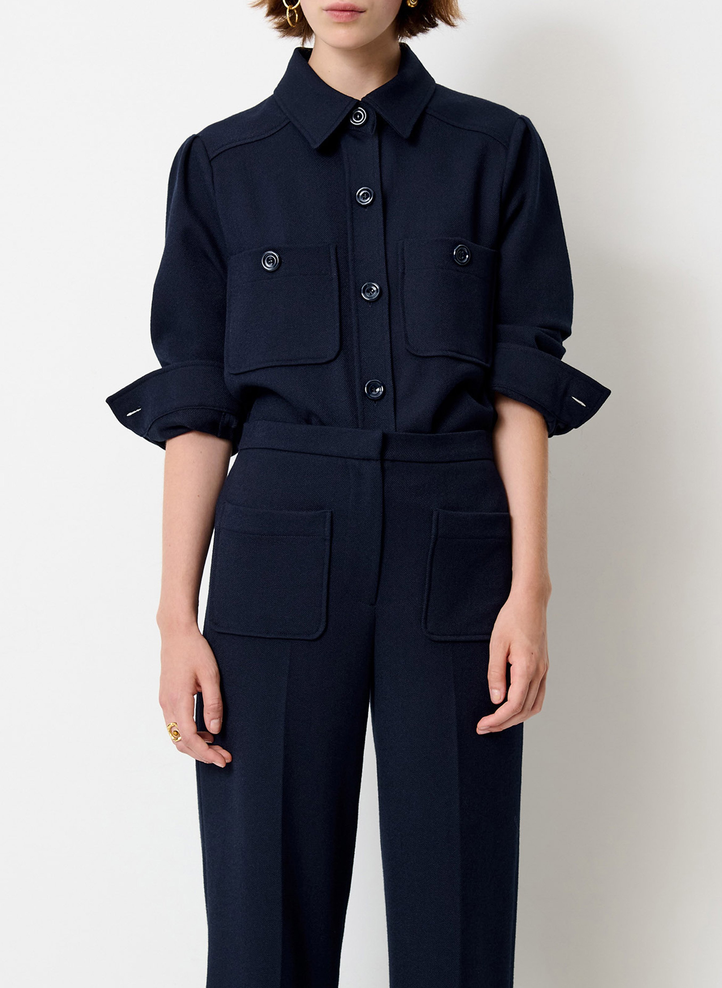 Straight shirt SESSUN Blue