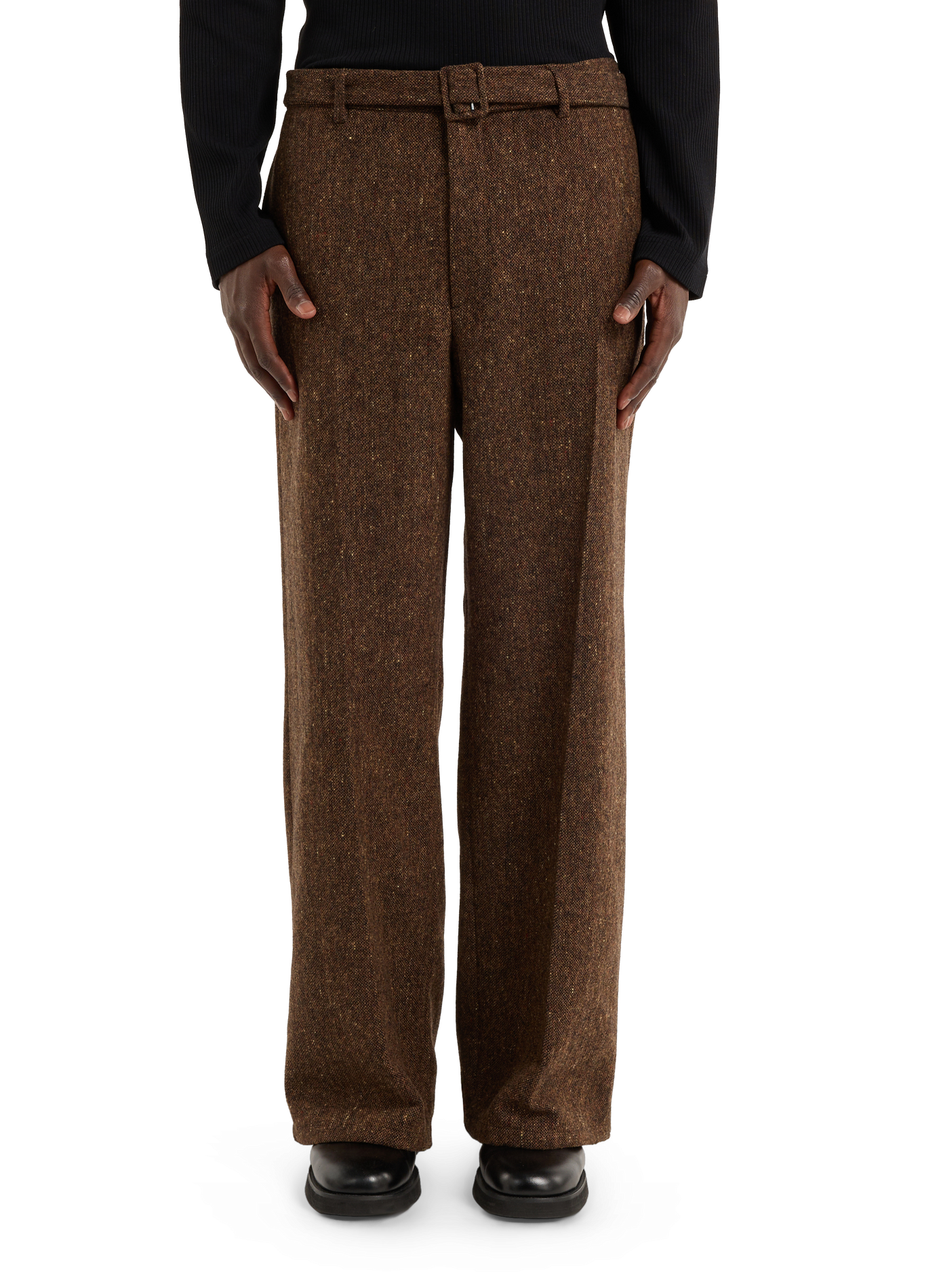 Straight wool trousers SAISON 1865 Brown