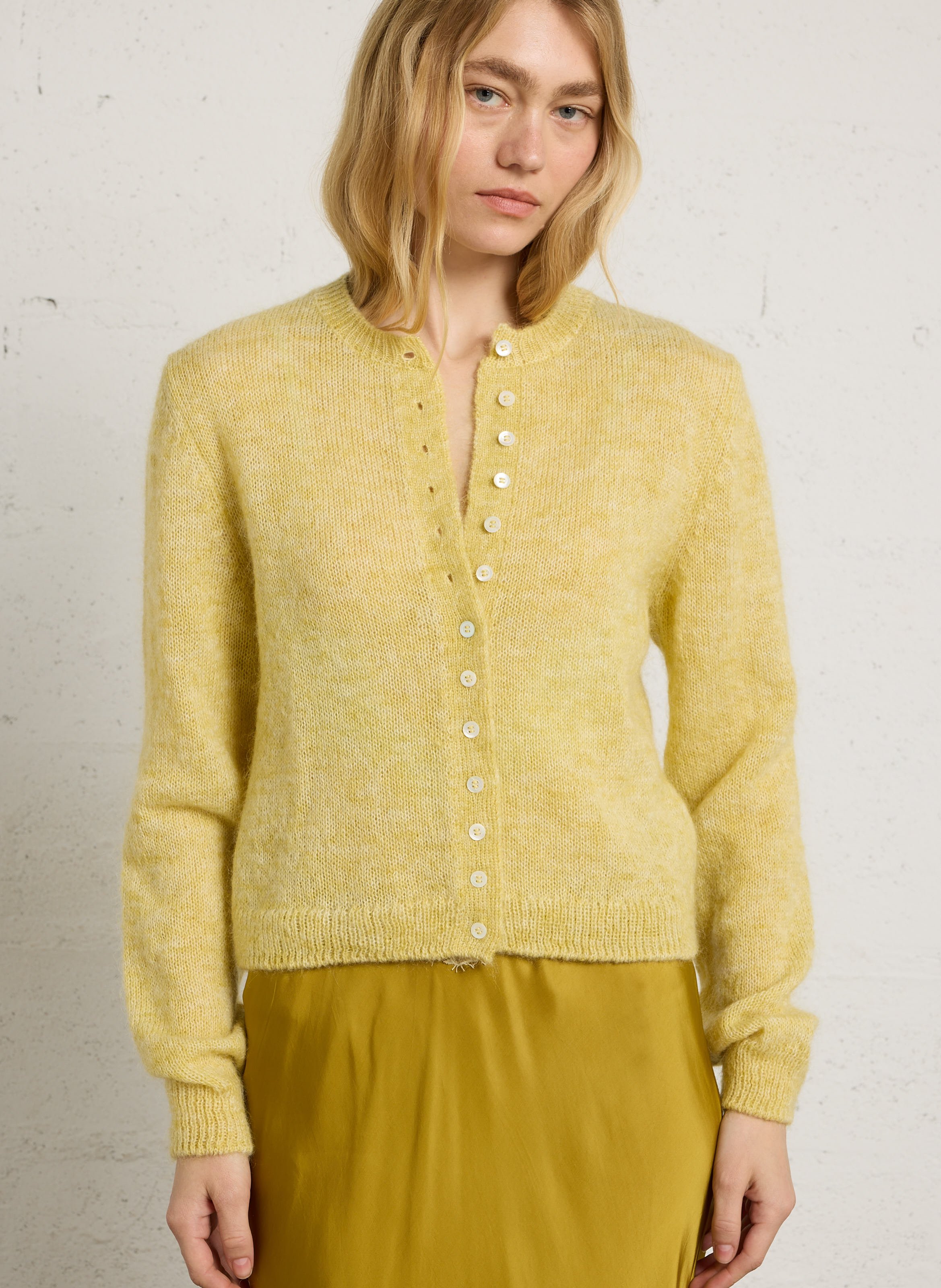 Blend of mohair and merino wool vest MASSCOB
