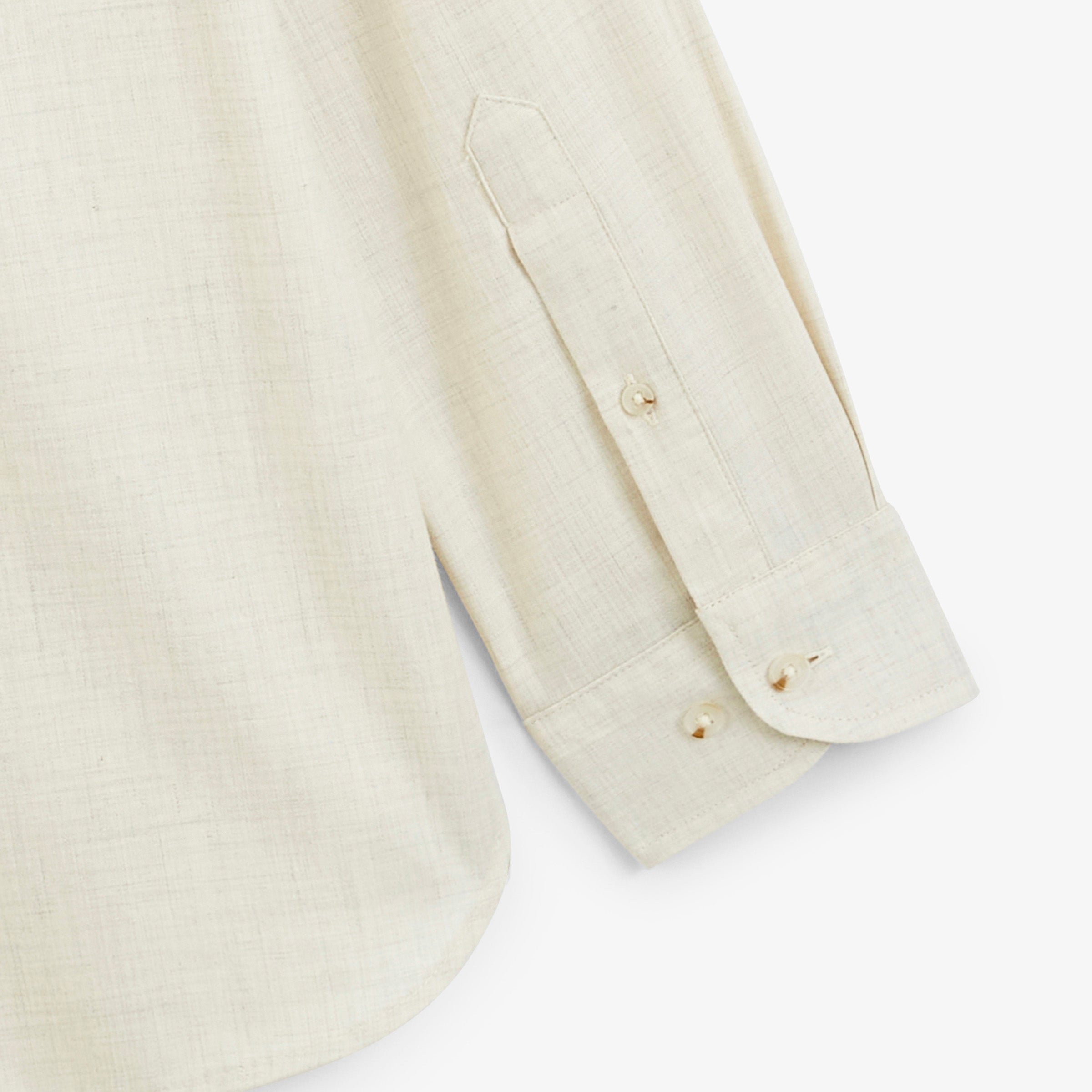 Long-sleeved cotton flannel shirt SERGE BLANCO White