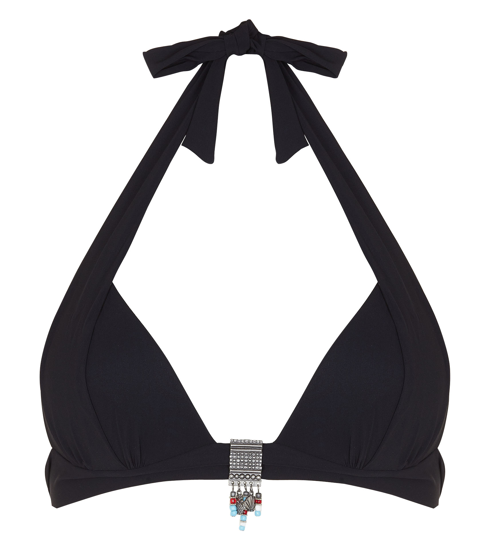 Haut de maillot de bain uni moulé BANANA MOON Noir