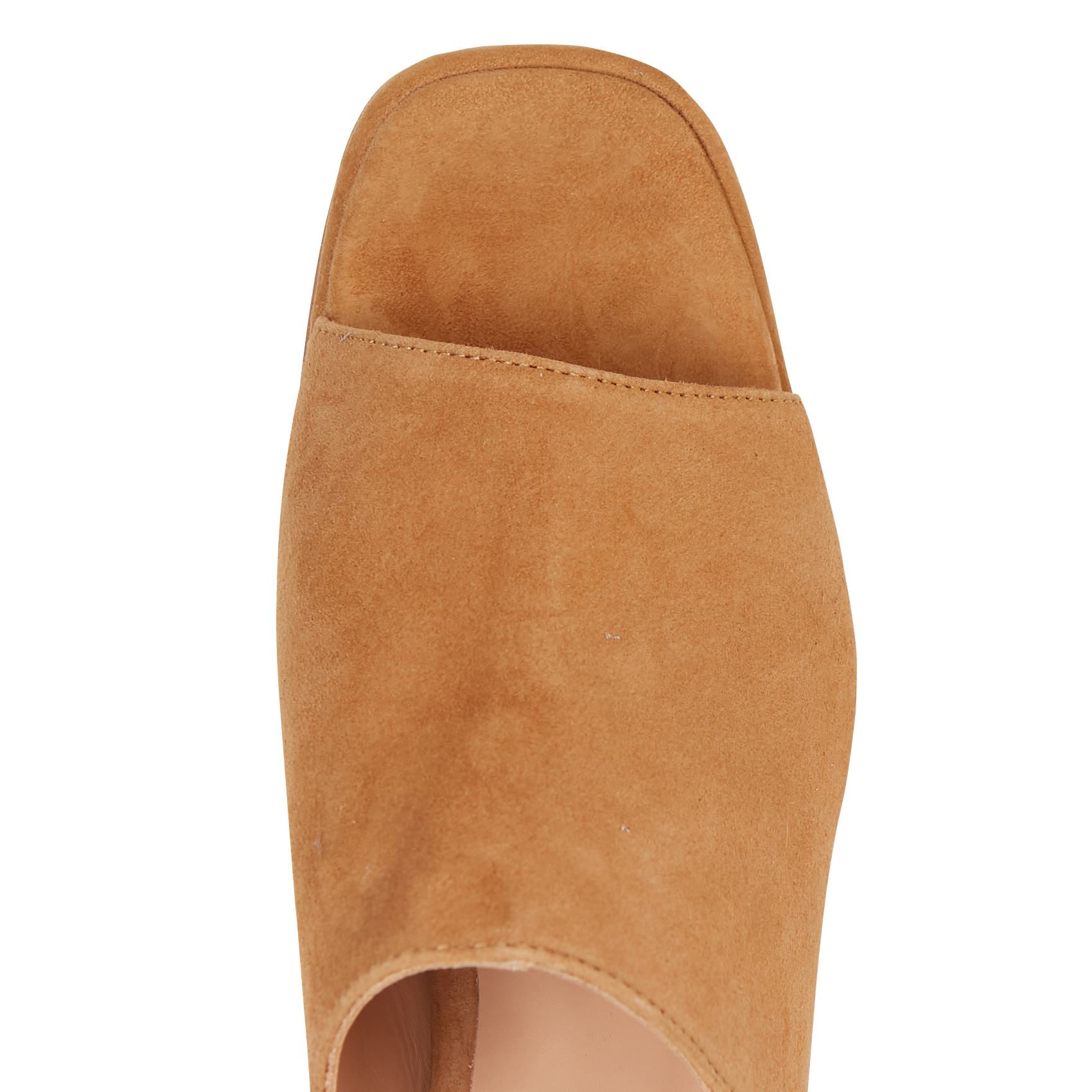 Suède sandalen met hak ANAKI Beige