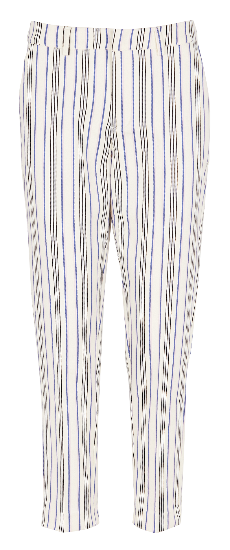 Gestreifte Slim Fit Hose aus Baumwolle mit mittelhohem Bund SCOTCH AND SODA Blau