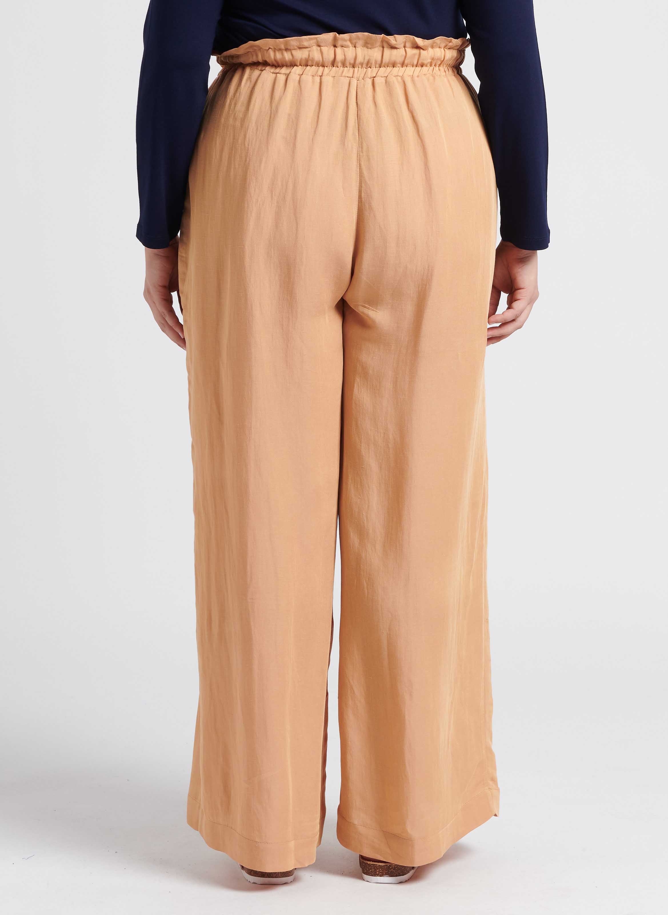 Pantalon large  MAT FASHION Beige