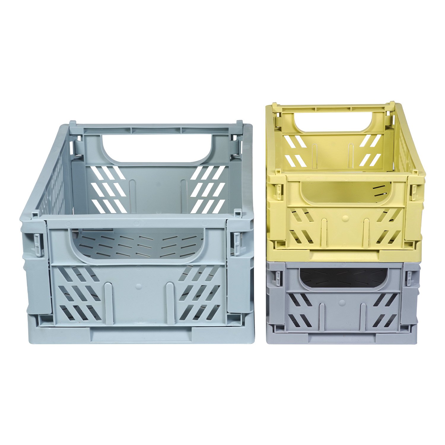Storage boxes, set of 3 KINDSGUT Yellow
