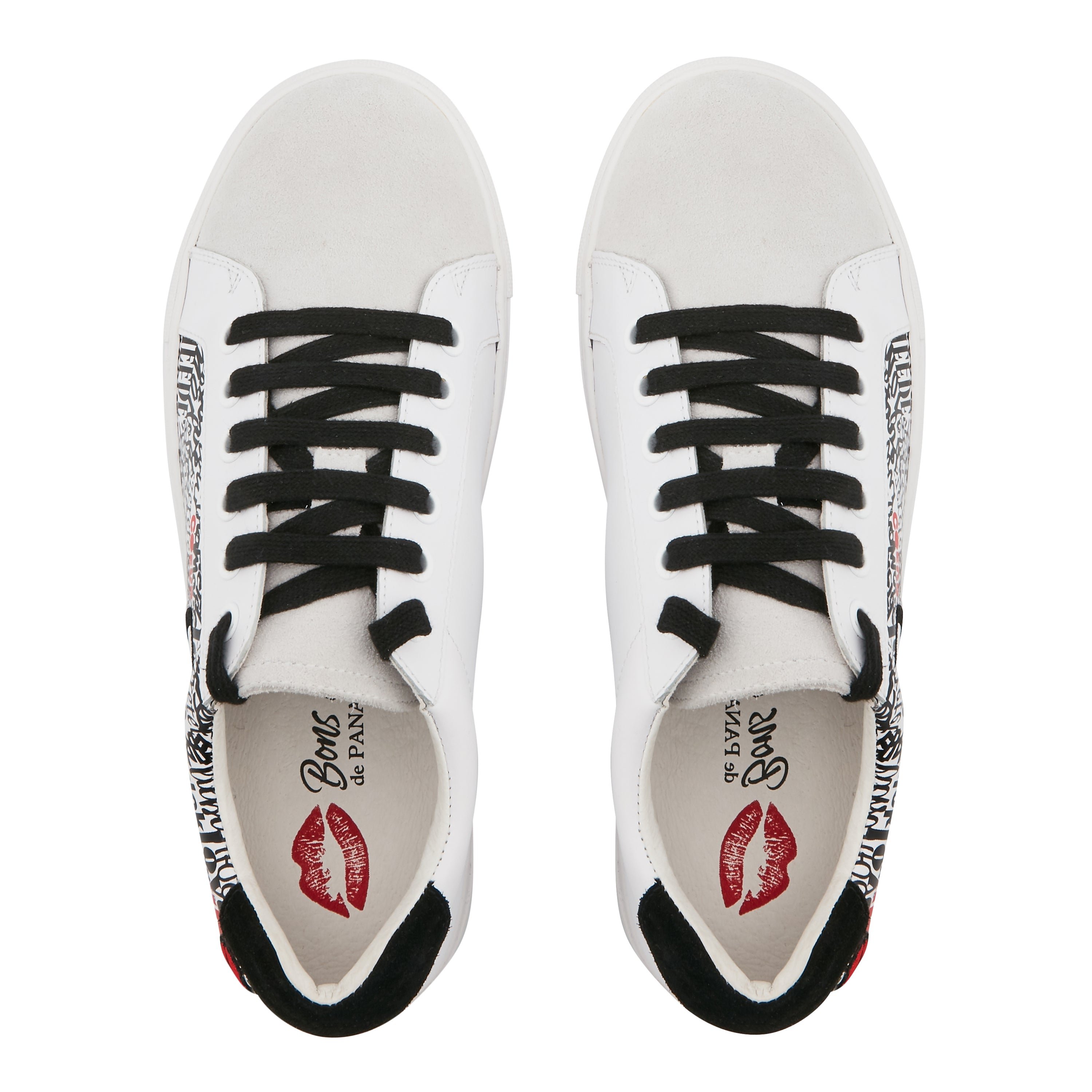 Leather sneakers BONS BAISERS PARIS White