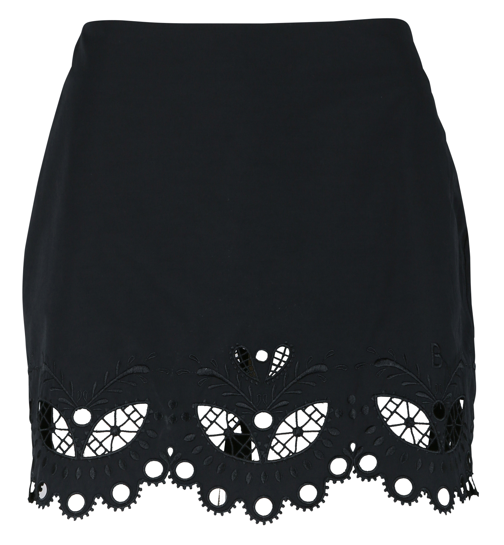 Gonna corta con ricamo punto inglese 34