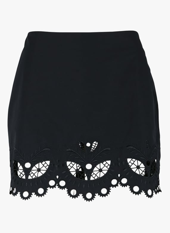 Gonna corta con ricamo punto inglese 34