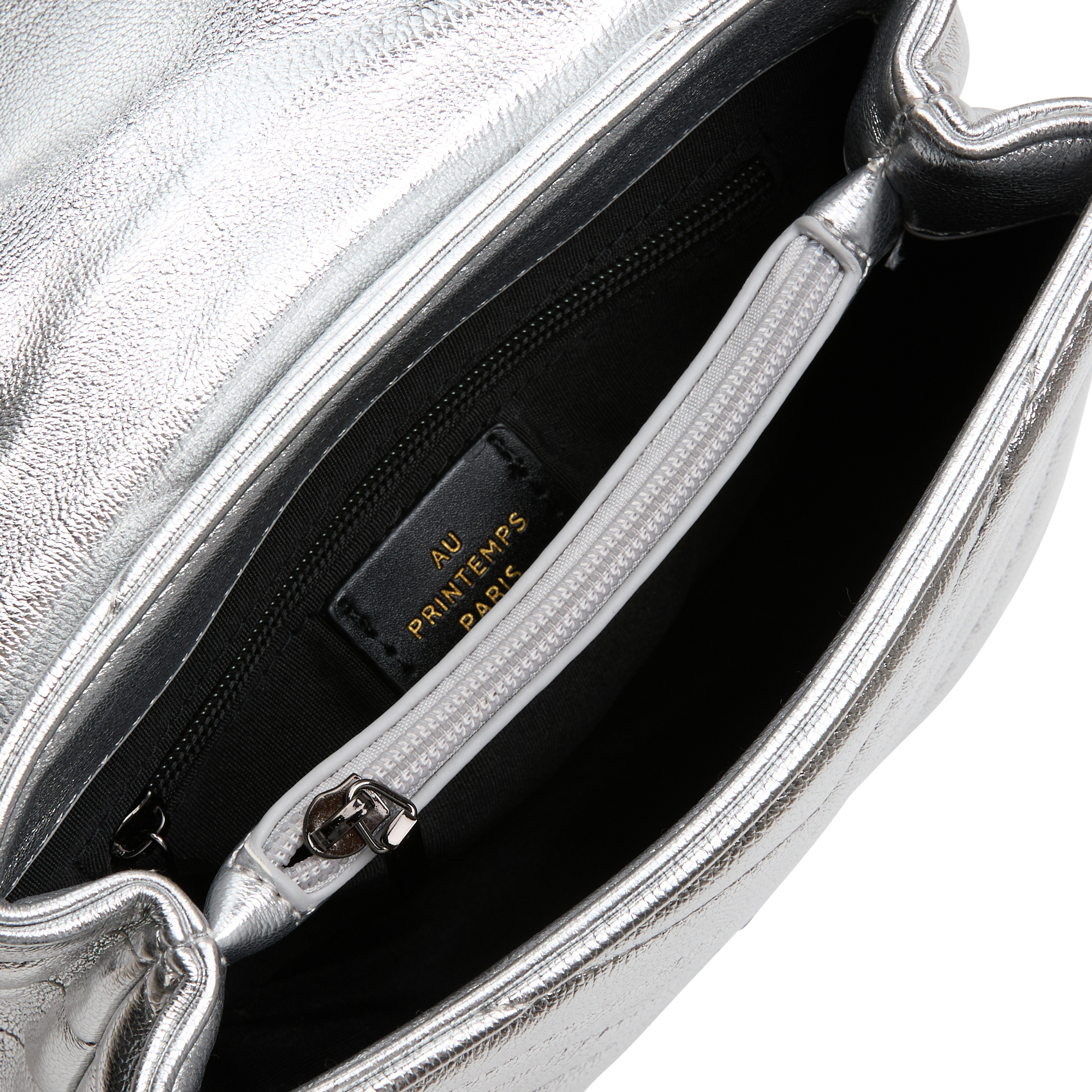 Quilted handbag AU PRINTEMPS PARIS Silver