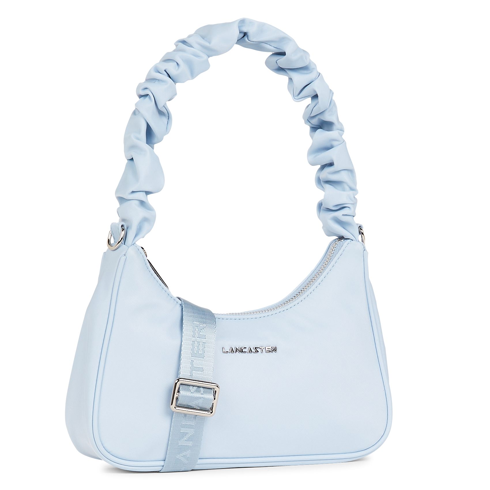 Baguette-Schultertasche Blau