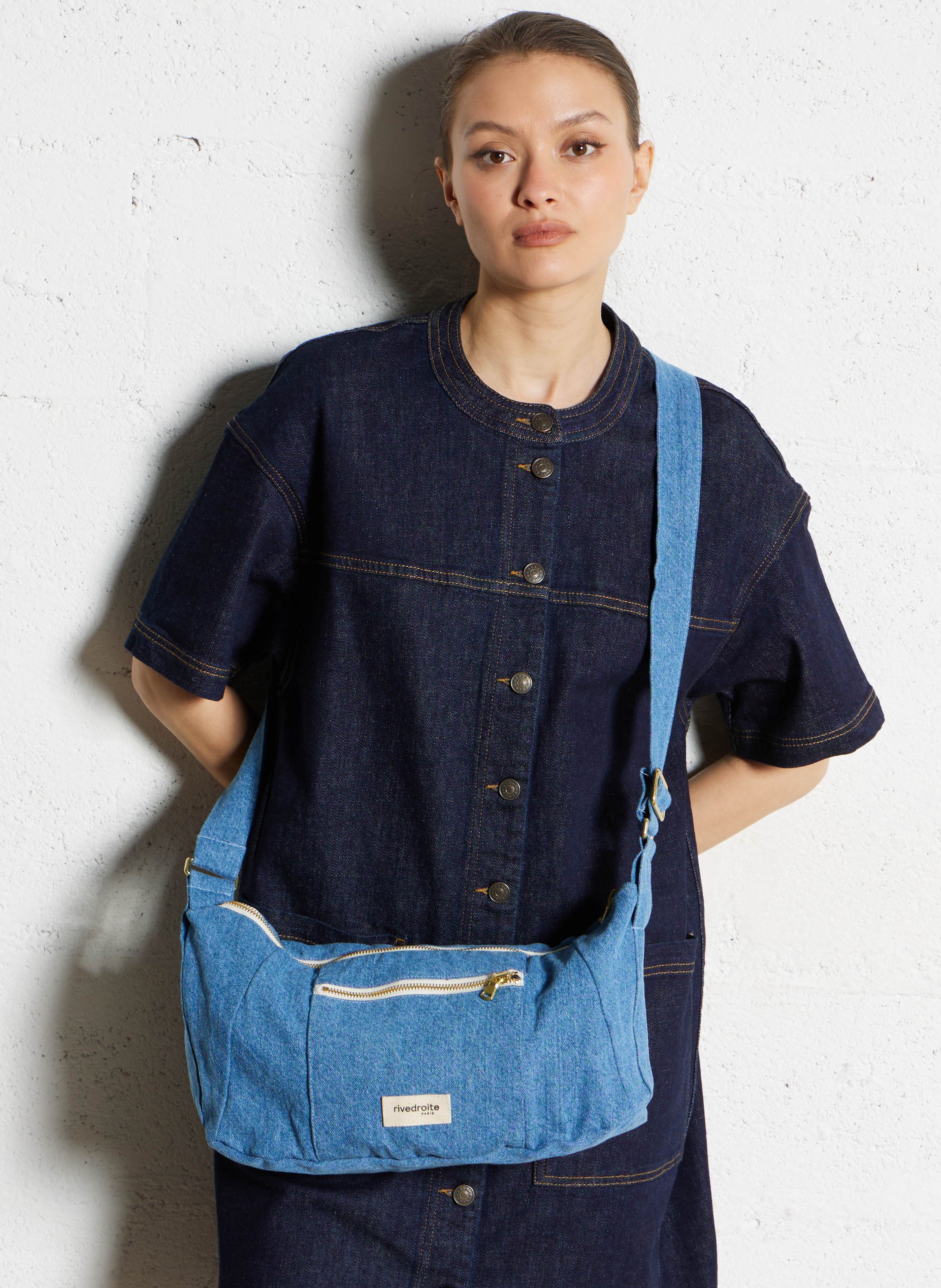 Denim shoulder bag RIVEDROITE PARIS Blue