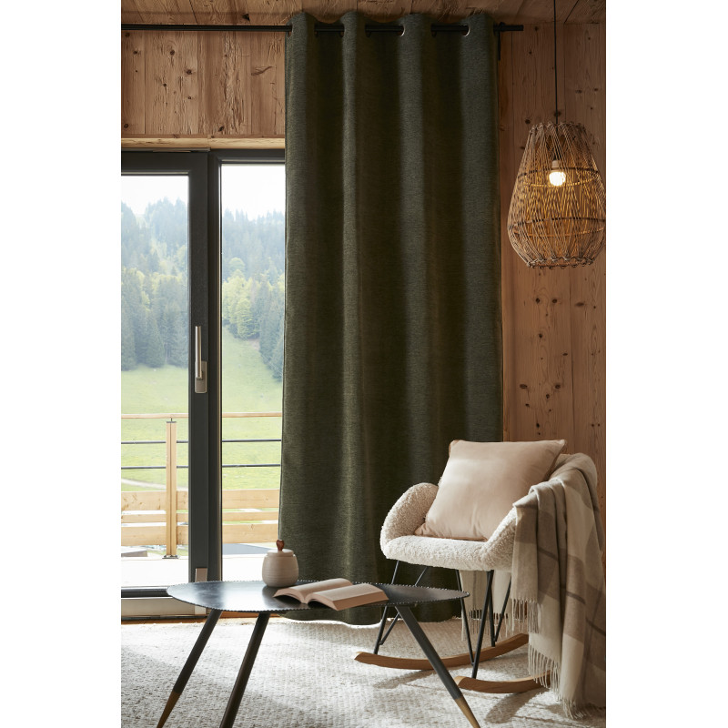Blackout and Thermal Curtains L'EFFET PAPILLON Green