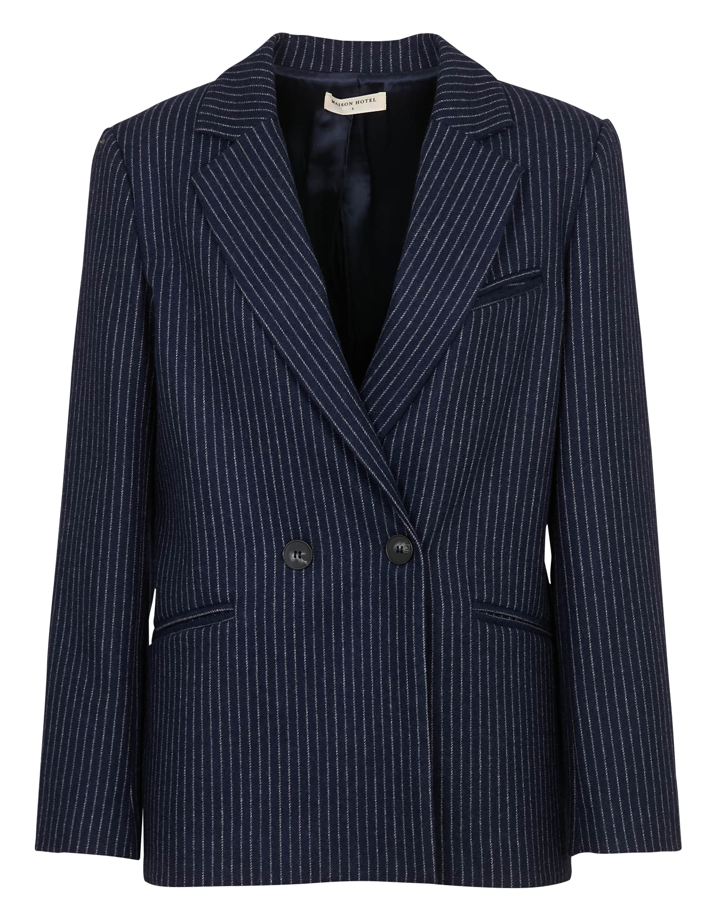 Fitted wool-blend suit jacket MAISON HOTEL Blue