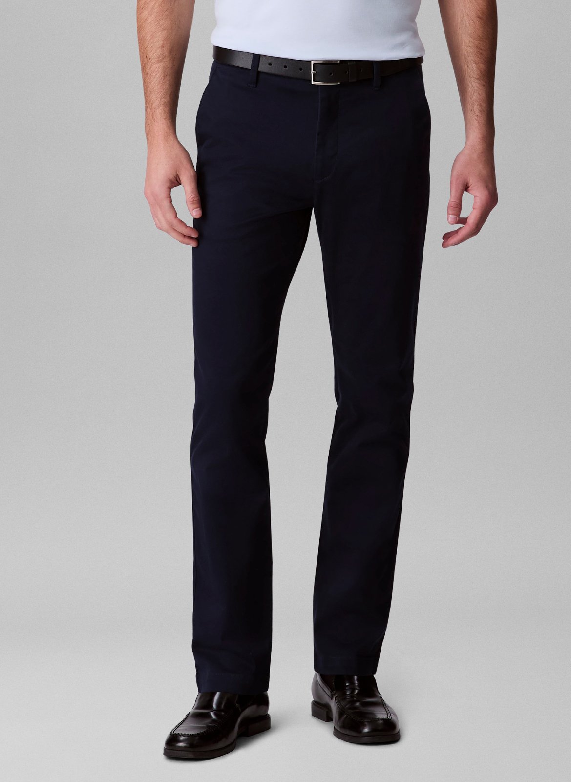 Pantalon droit en coton mélangé CALVIN KLEIN