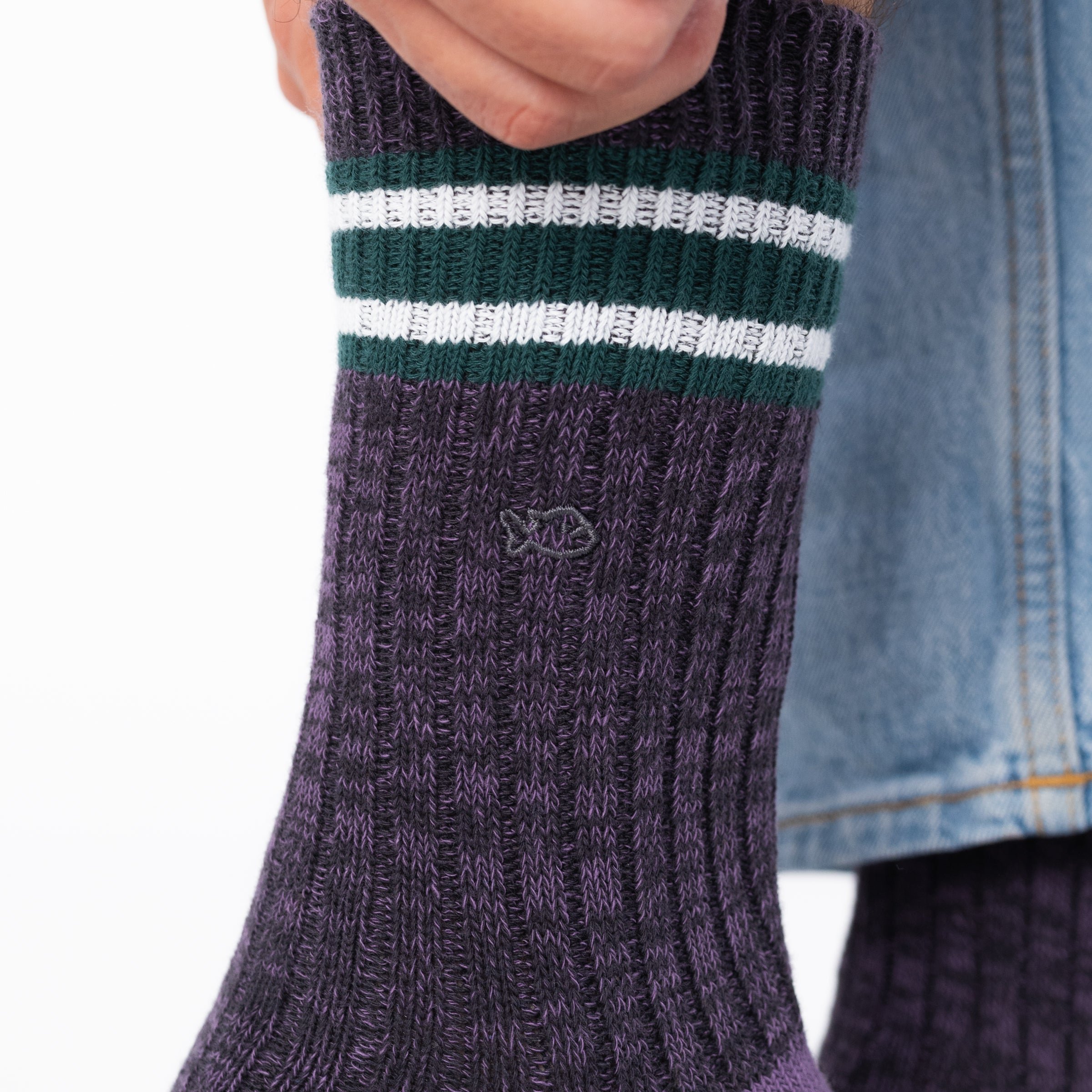 Thick cotton club socks BILLYBELT Purple