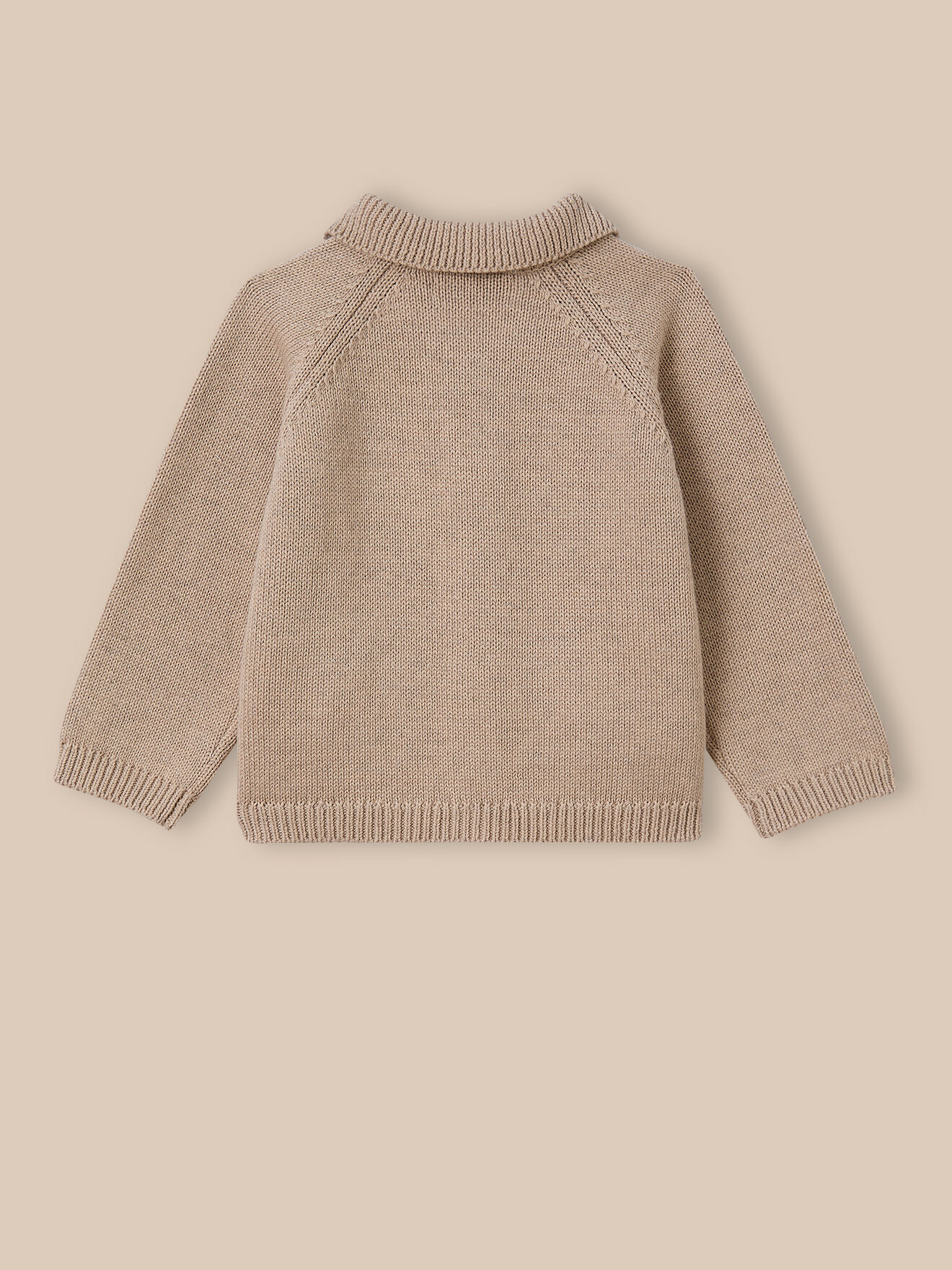 Cardigan with polo shirt collar CYRILLUS Beige