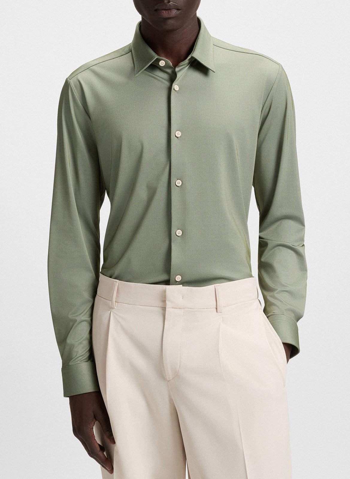 Buttoned slim fit shirt BOSS Green