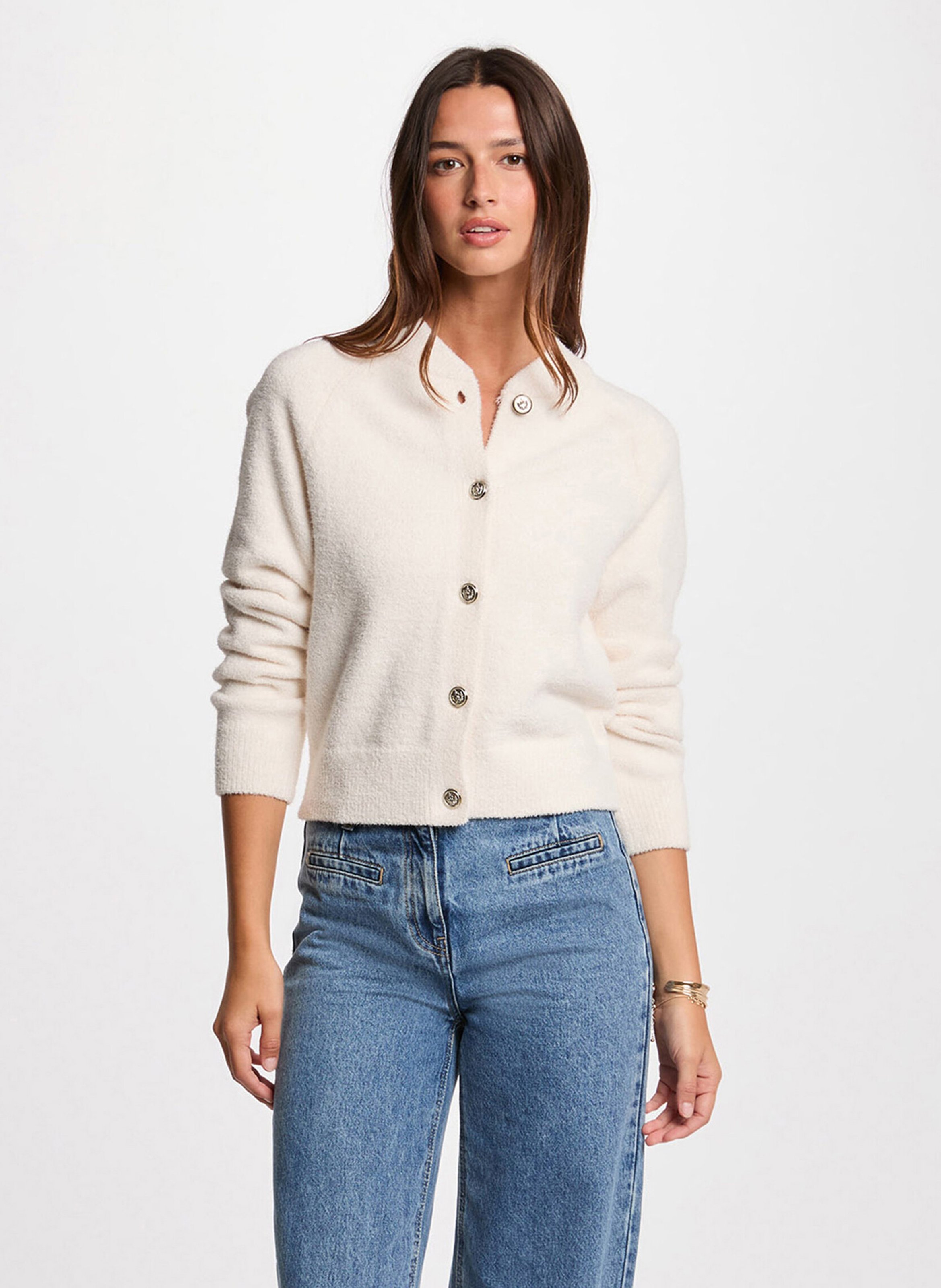 Round-neck cardigan MORGAN