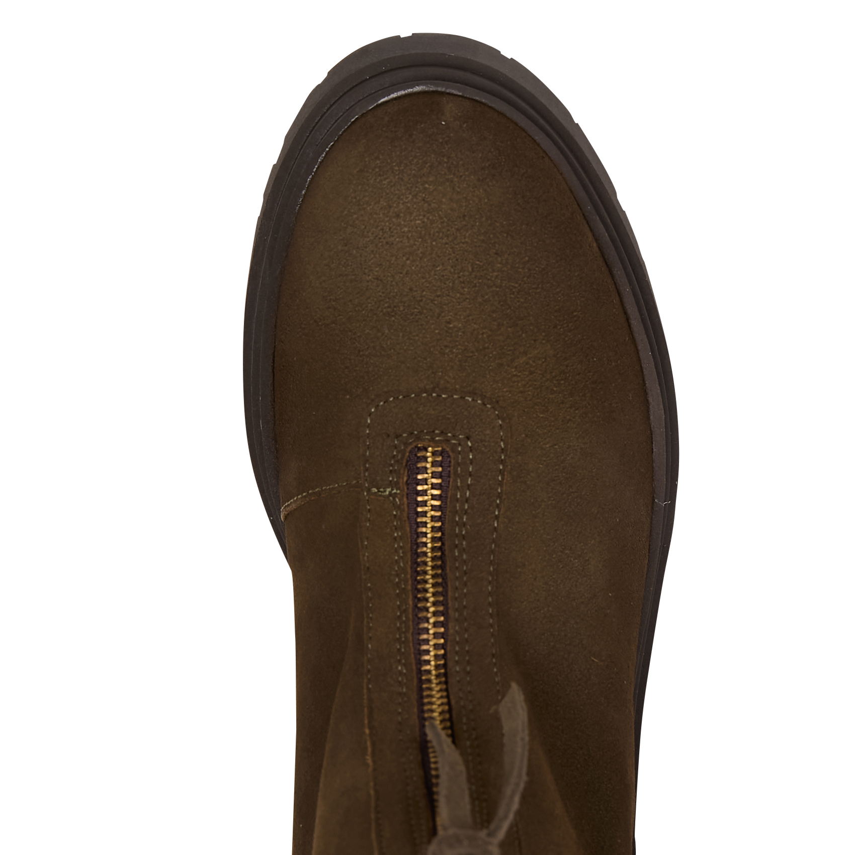 Bottines en cuir BENSIMON Kaki