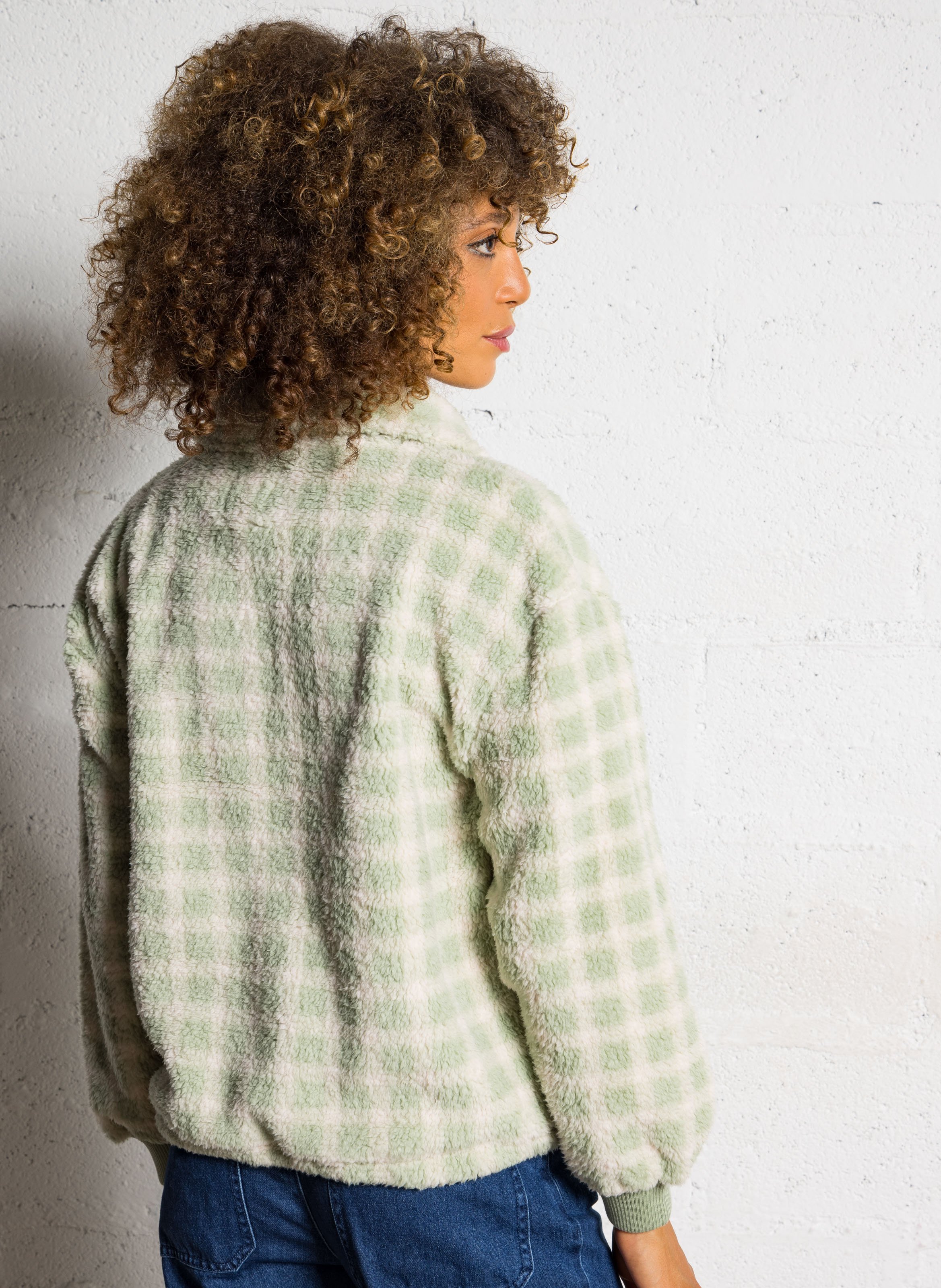 Sweat oversize col montant à imprimé BILLABONG Vert
