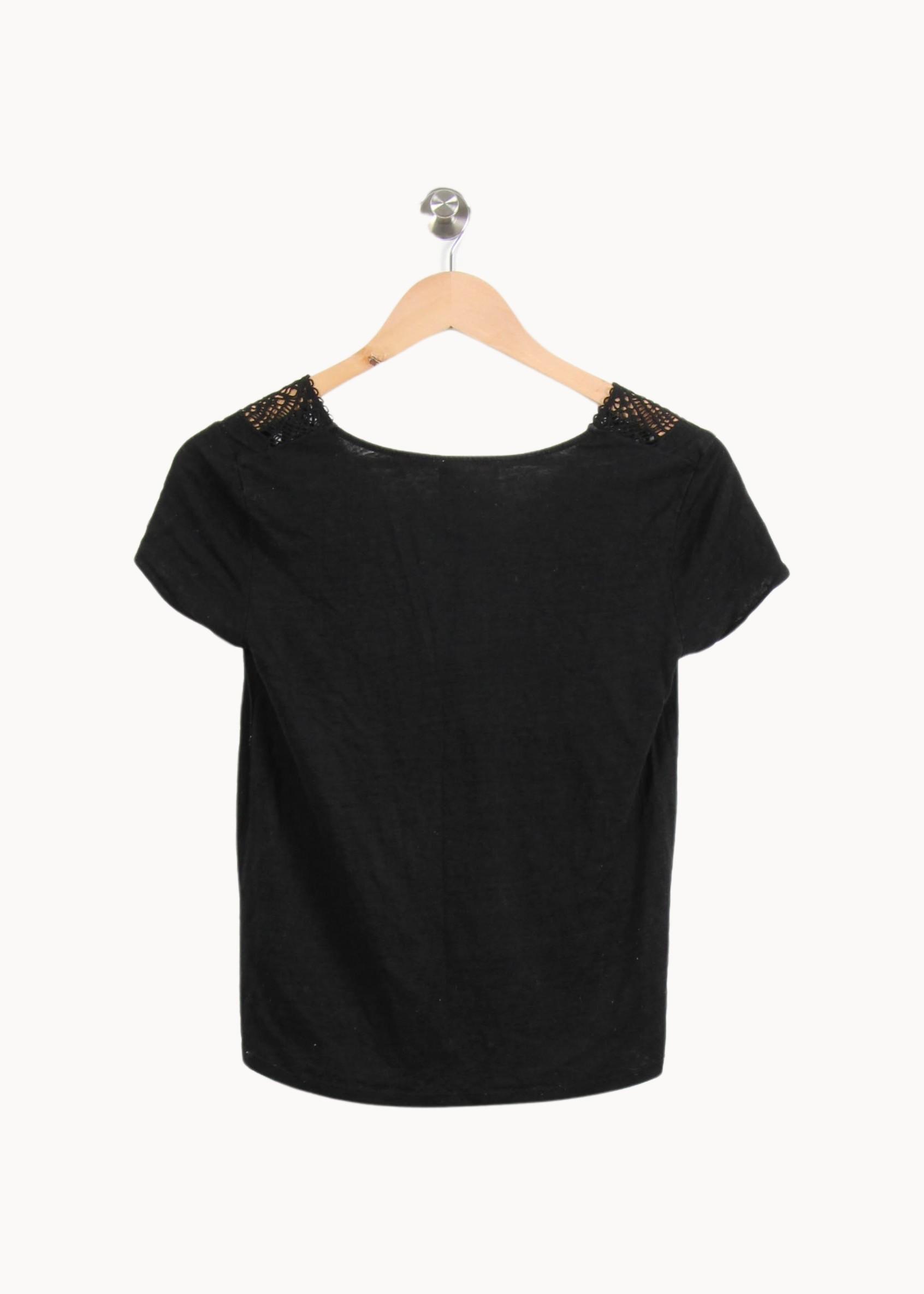 Tommy Badge T-shirt SEZANE - Seconde main Black