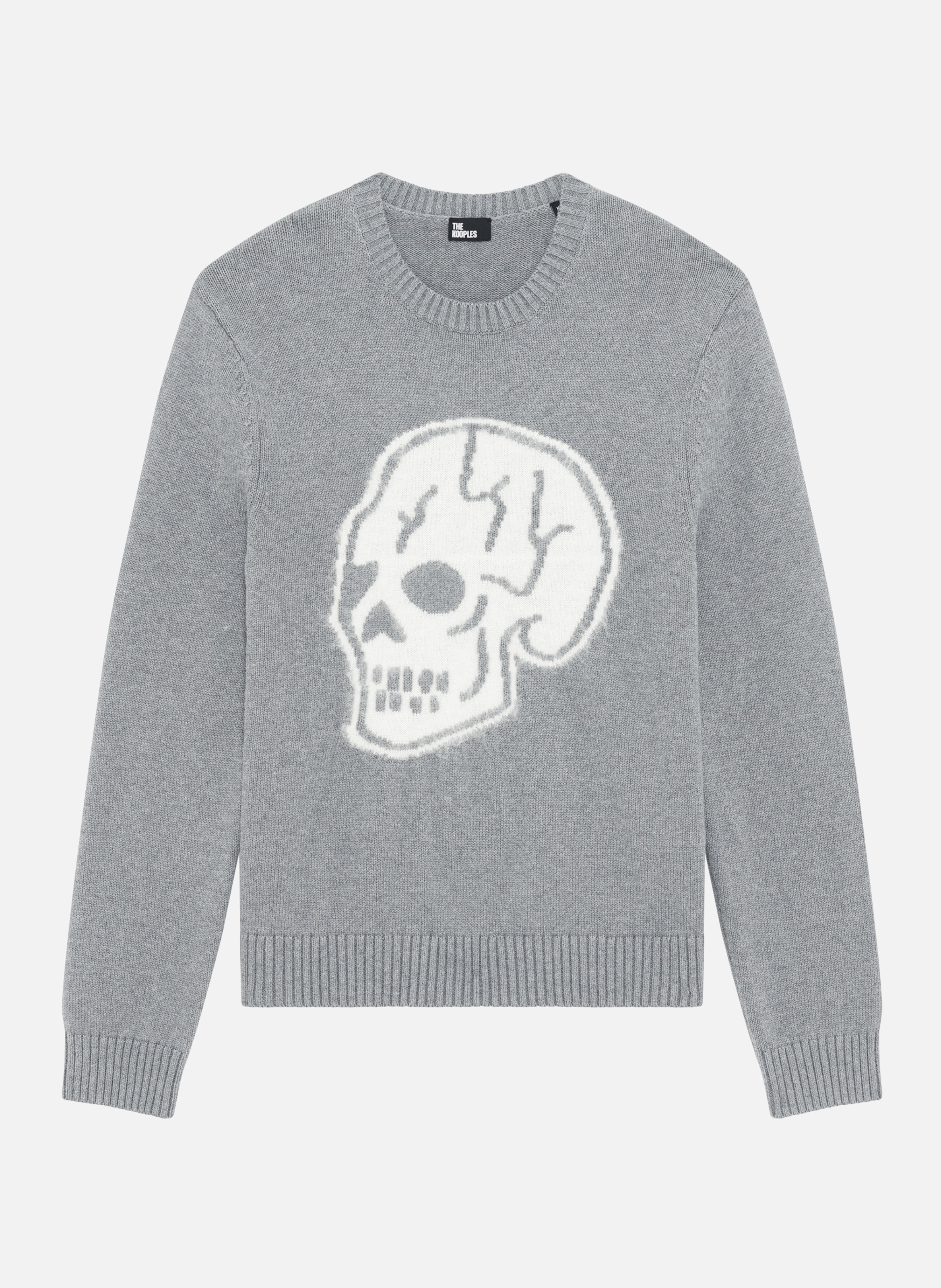 Pull tête de mort Gris