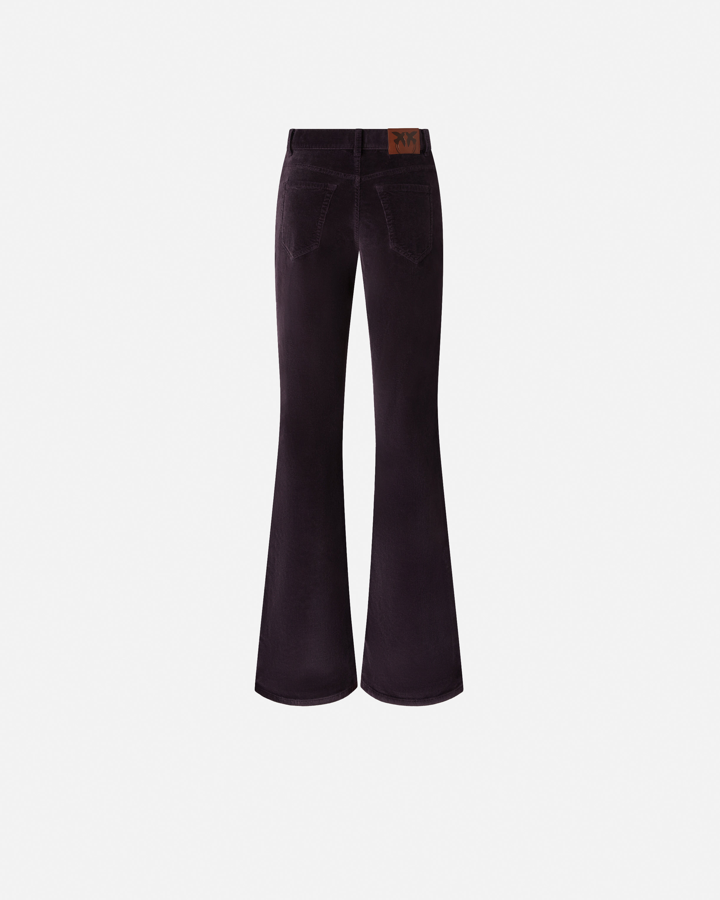 Flared corduroy pants PINKO Purple