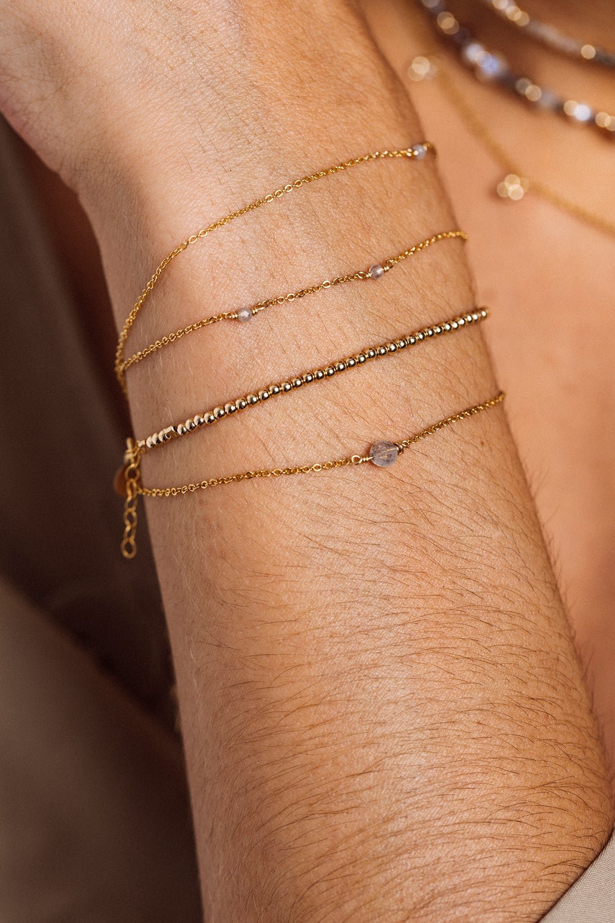 Bracelet - labradorite necklace YAY Golden