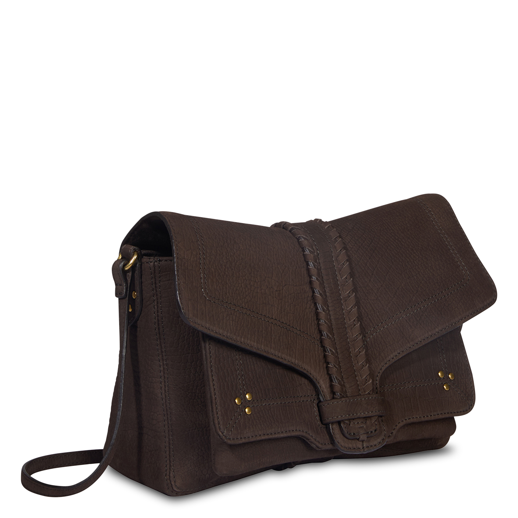 Sac bandoulière en cuir JEROME DREYFUSS Marron