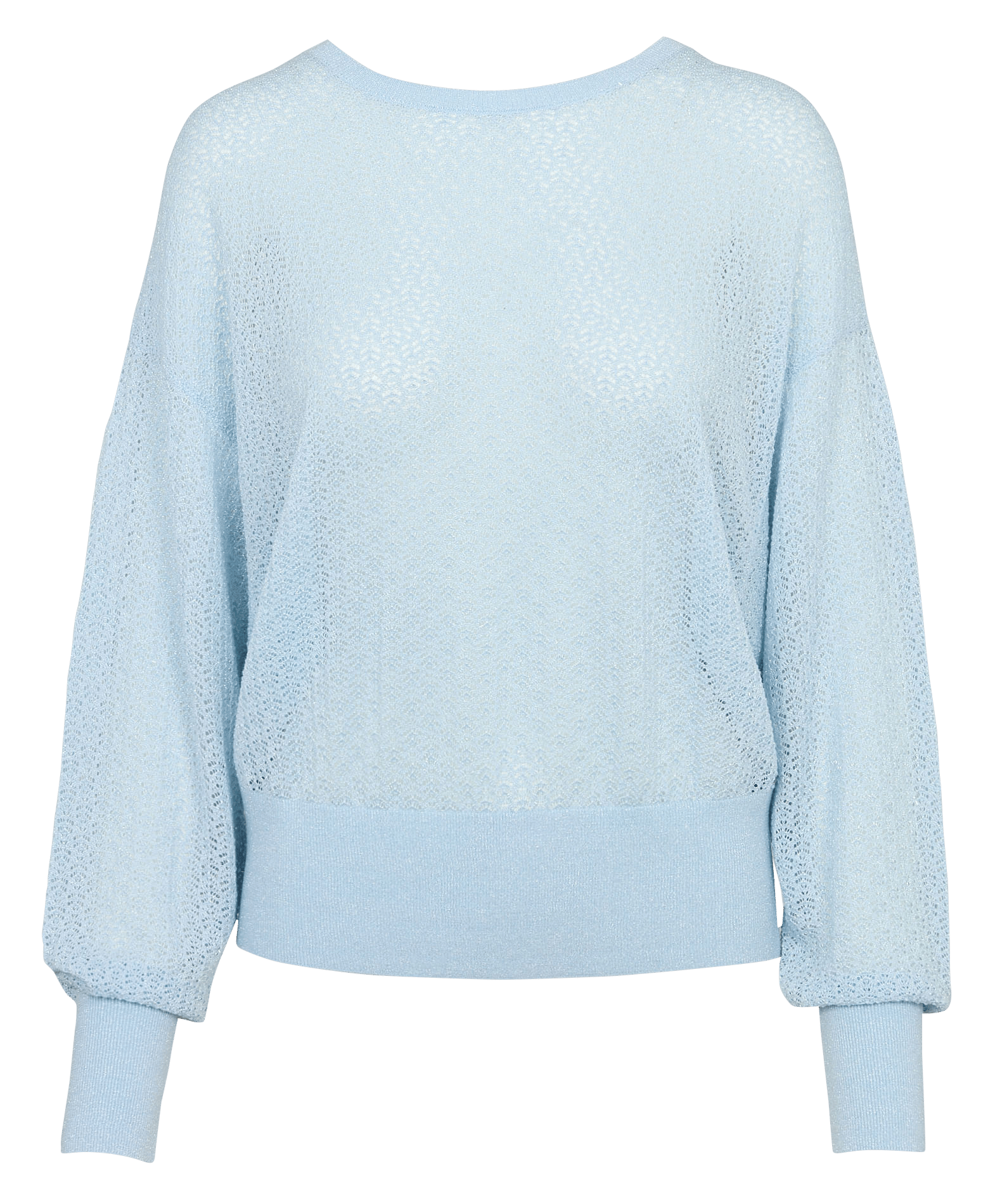 Oversized round neck sweater in glittery knit IKKS Blue