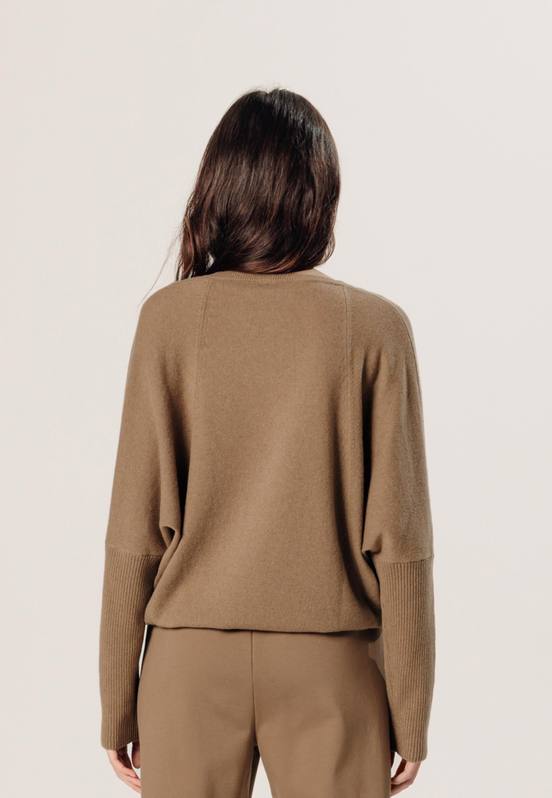 Oversized cashmere sweater RODIER Brown