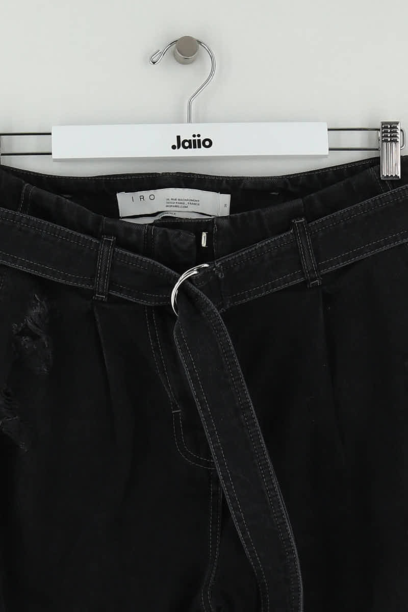 - Straight-leg jeans
- 5 pockets
- Straight cut
- Faded effect IRO - Seconde Main Black