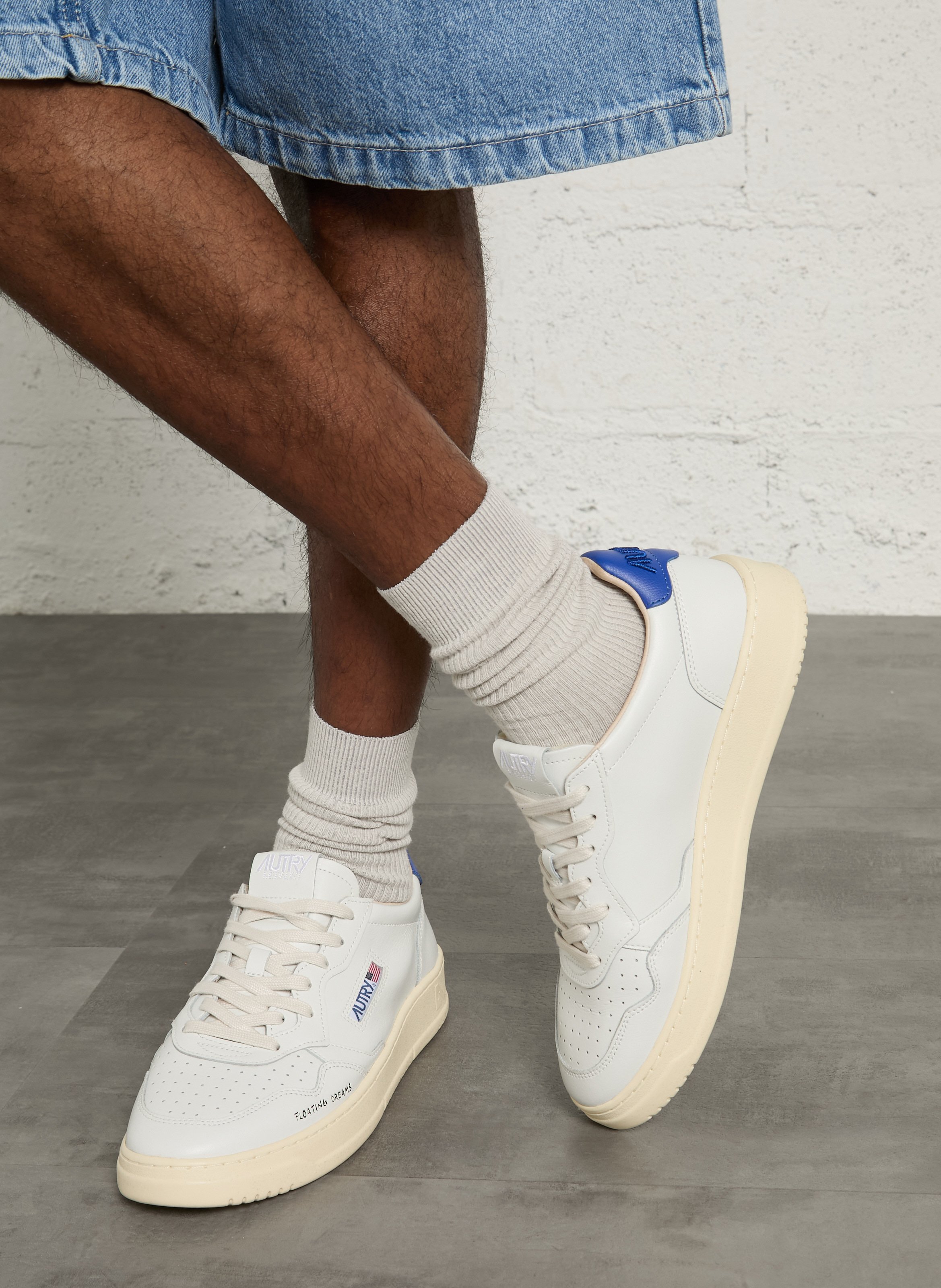 Baskets basses en cuir AUTRY Bleu