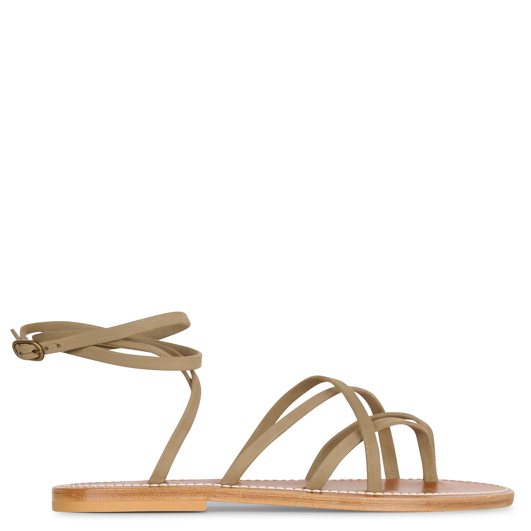 Leren sandalen K JACQUES Groen