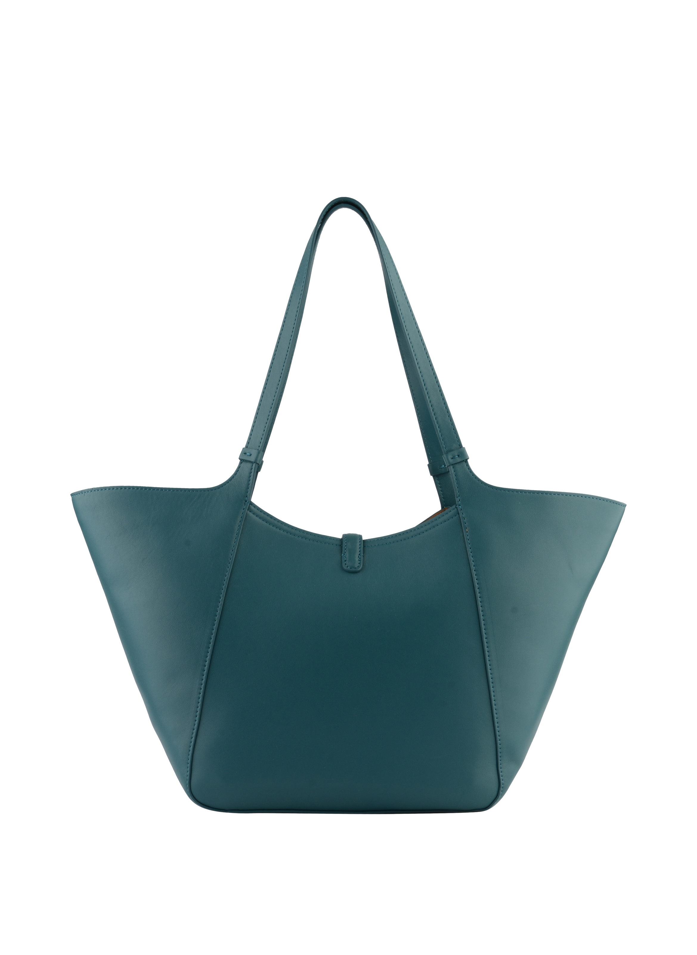 Calfskin leather shoulder bag Blue