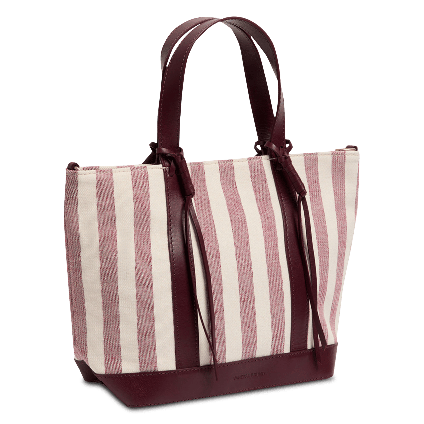 Gestreepte shopper VANESSA BRUNO Rood